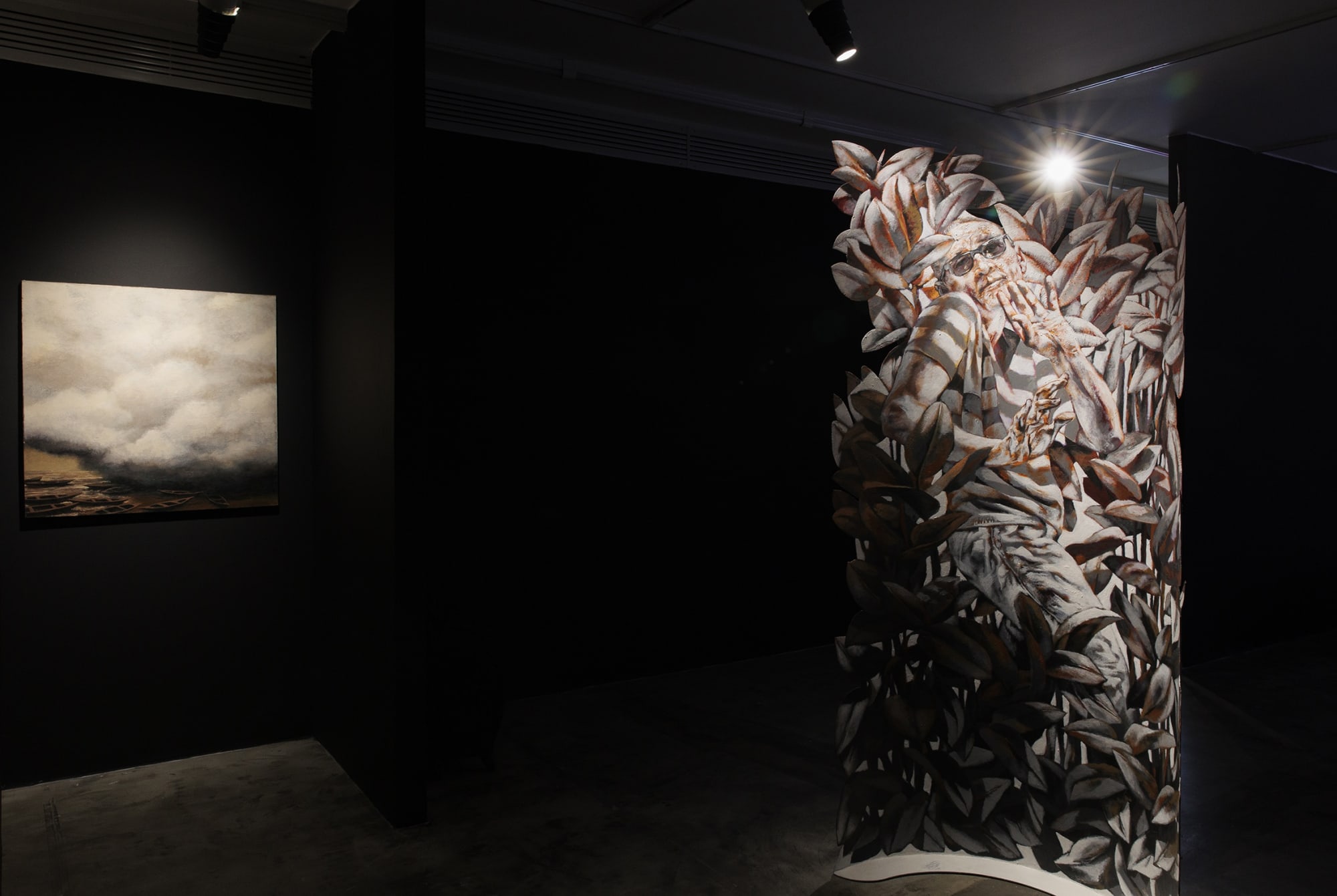 Installation View of L O G Y solo exhibition works of Mehrdad Mohebali at +2, 2023