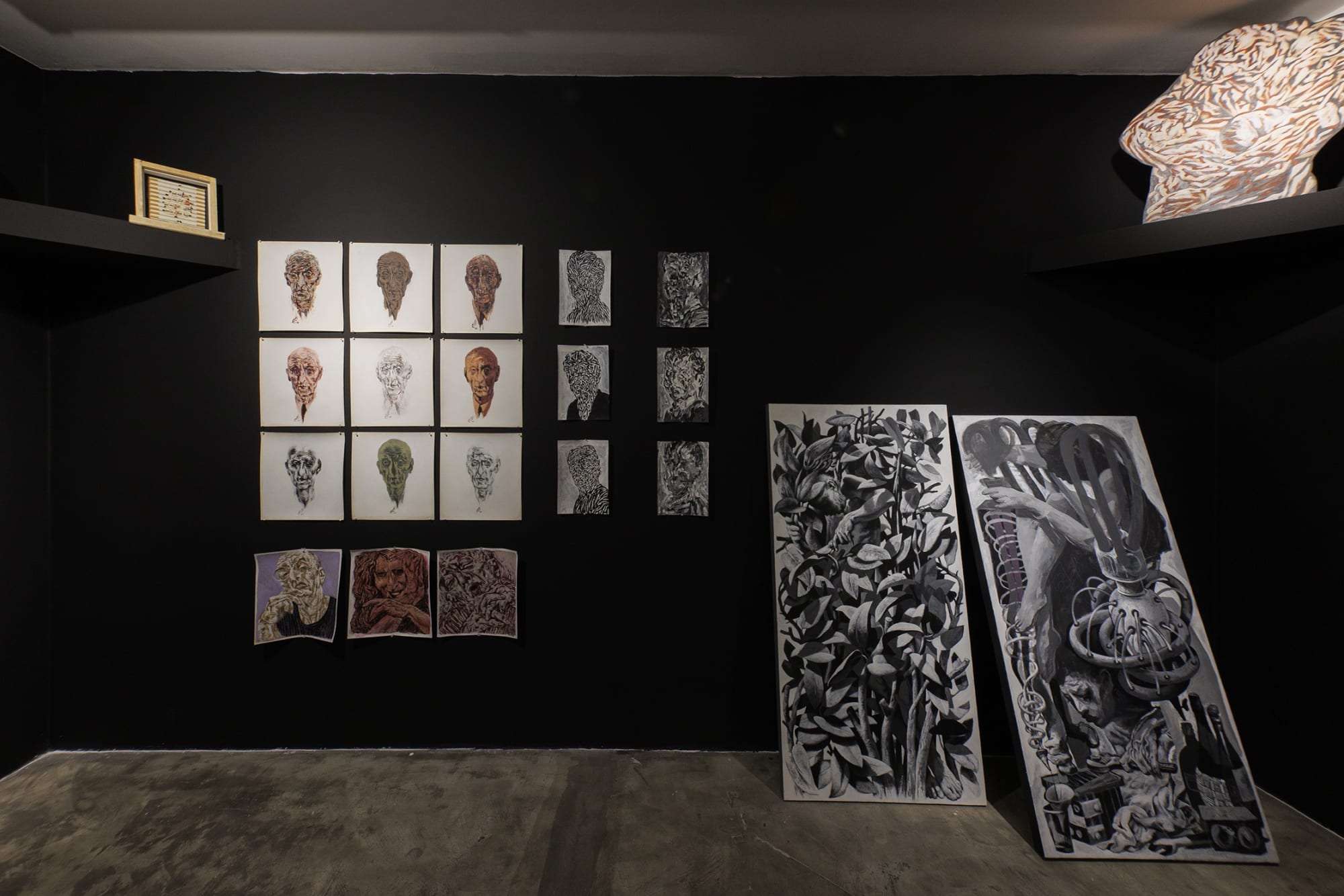 Installation View of L O G Y solo exhibition works of Mehrdad Mohebali at +2, 2023