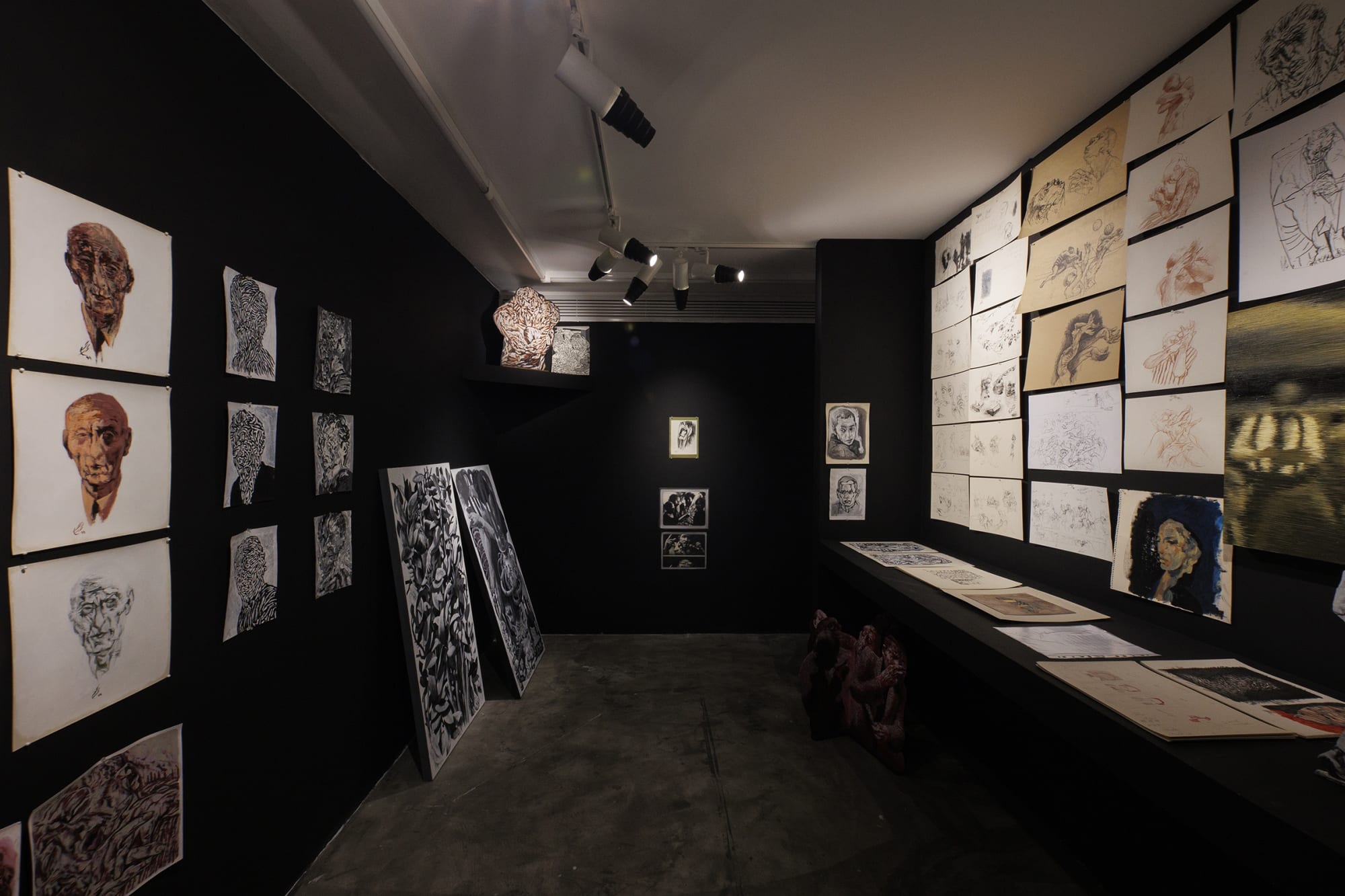 Installation View of L O G Y solo exhibition works of Mehrdad Mohebali at +2, 2023