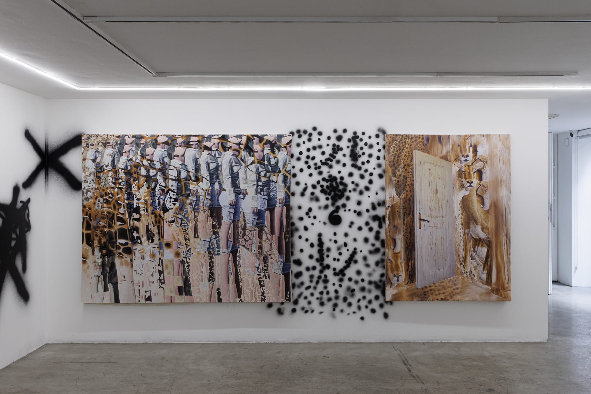 Installation View of Borders of Happening, in Dastan's Basement, 2023 Photo by Matin Jameie