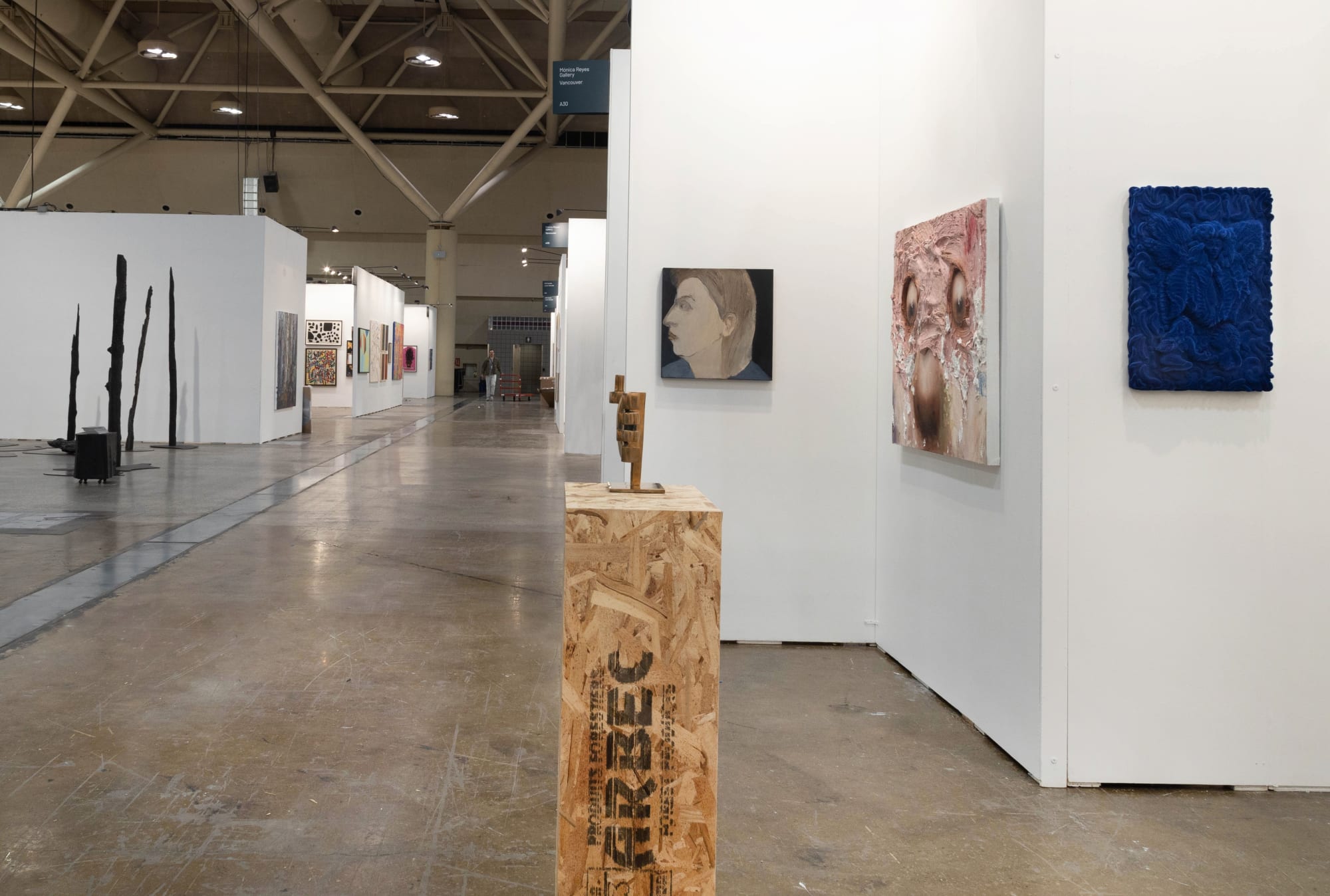 Installation View of Zaal Art's Booth at Art Toronto 2023 Photo by Melika Shafahi