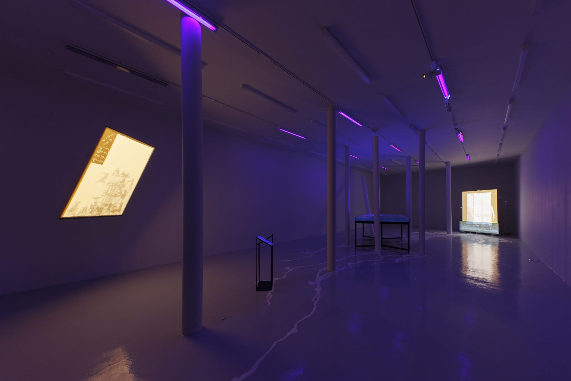 Installation View of a solo exhibition Nazireh-Koshi works by Shahriar Hatami at Parallel Circuit.