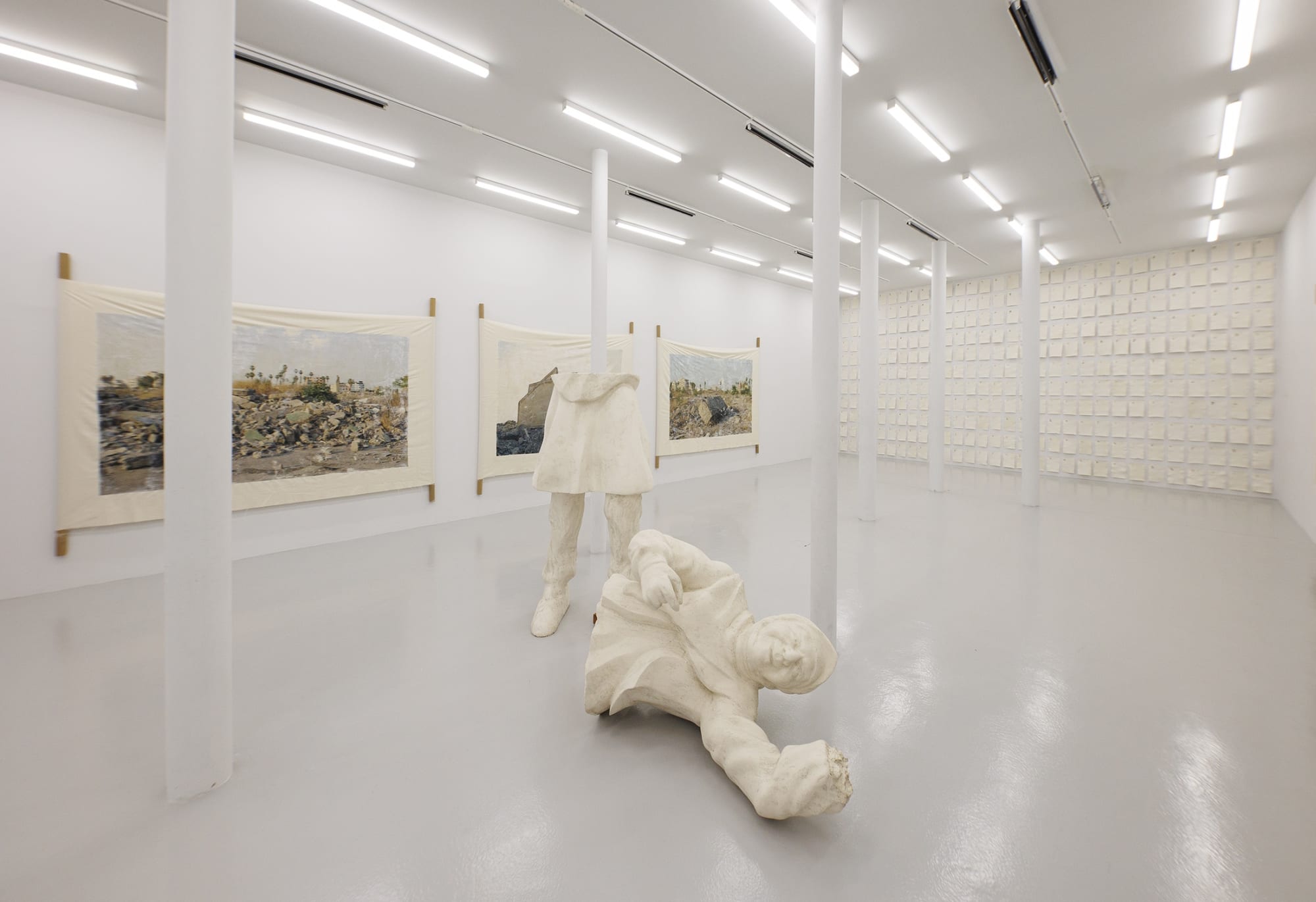 Installation View of O! Nassaji, The Hope of an Exhausted City , solo exhibition of works by Mohammad Kalantari at Parallel Circuit, 2023.