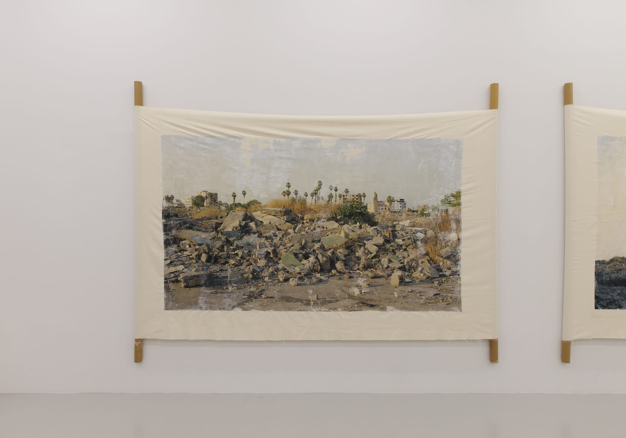 Installation View of O! Nassaji, The Hope of an Exhausted City , solo exhibition of works by Mohammad Kalantari at Parallel Circuit, 2023.