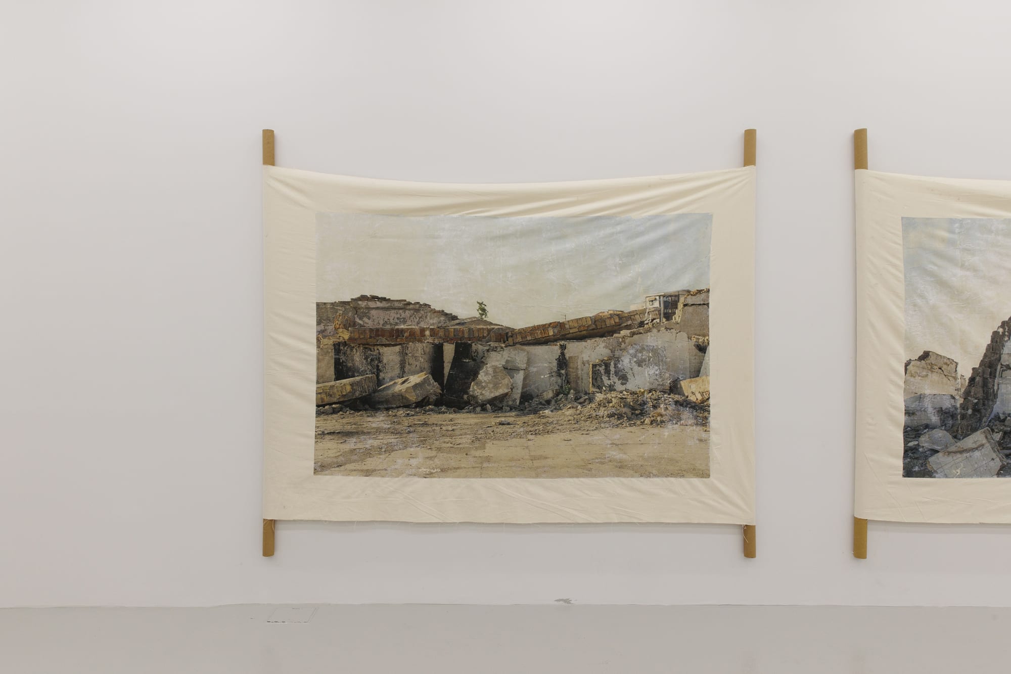 Installation View of O! Nassaji, The Hope of an Exhausted City , solo exhibition of works by Mohammad Kalantari at Parallel Circuit, 2023.