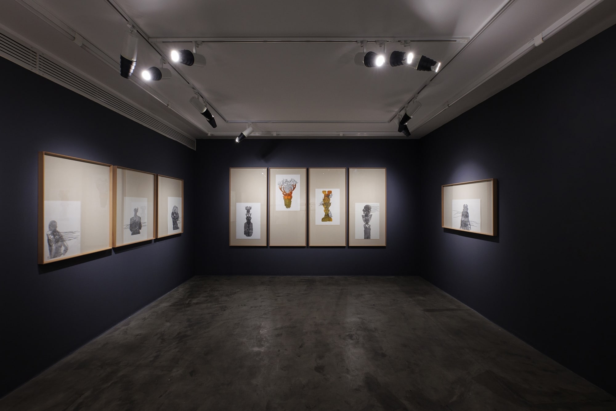 Installation View of Untimely a solo exhibition of works by Reza Abedini at +2 Gallery.