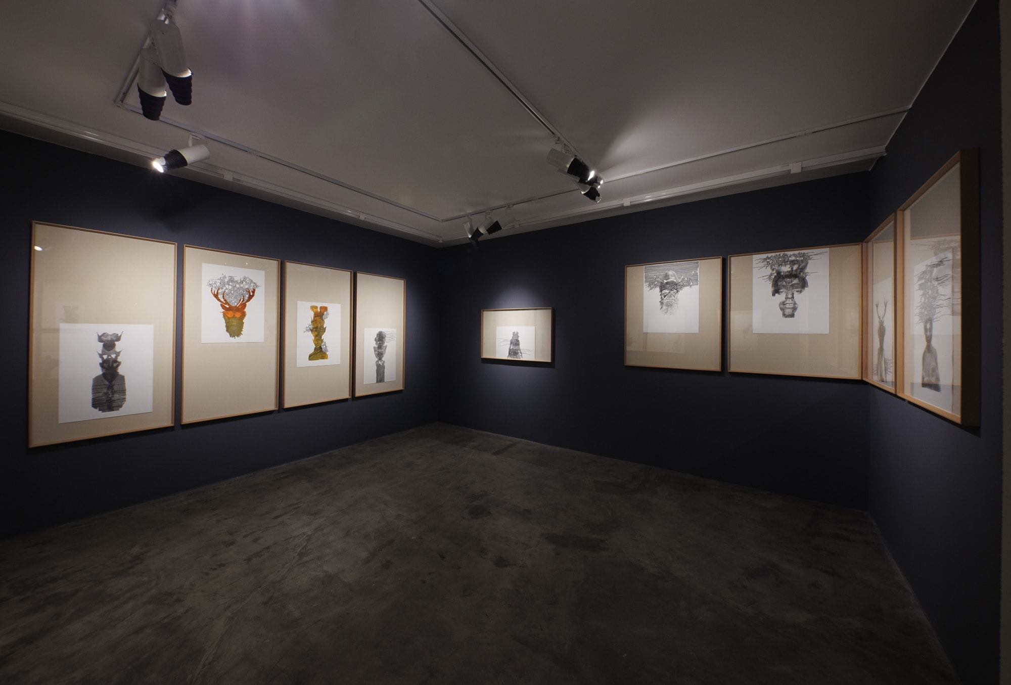 Installation View of Untimely a solo exhibition of works by Reza Abedini at +2 Gallery.