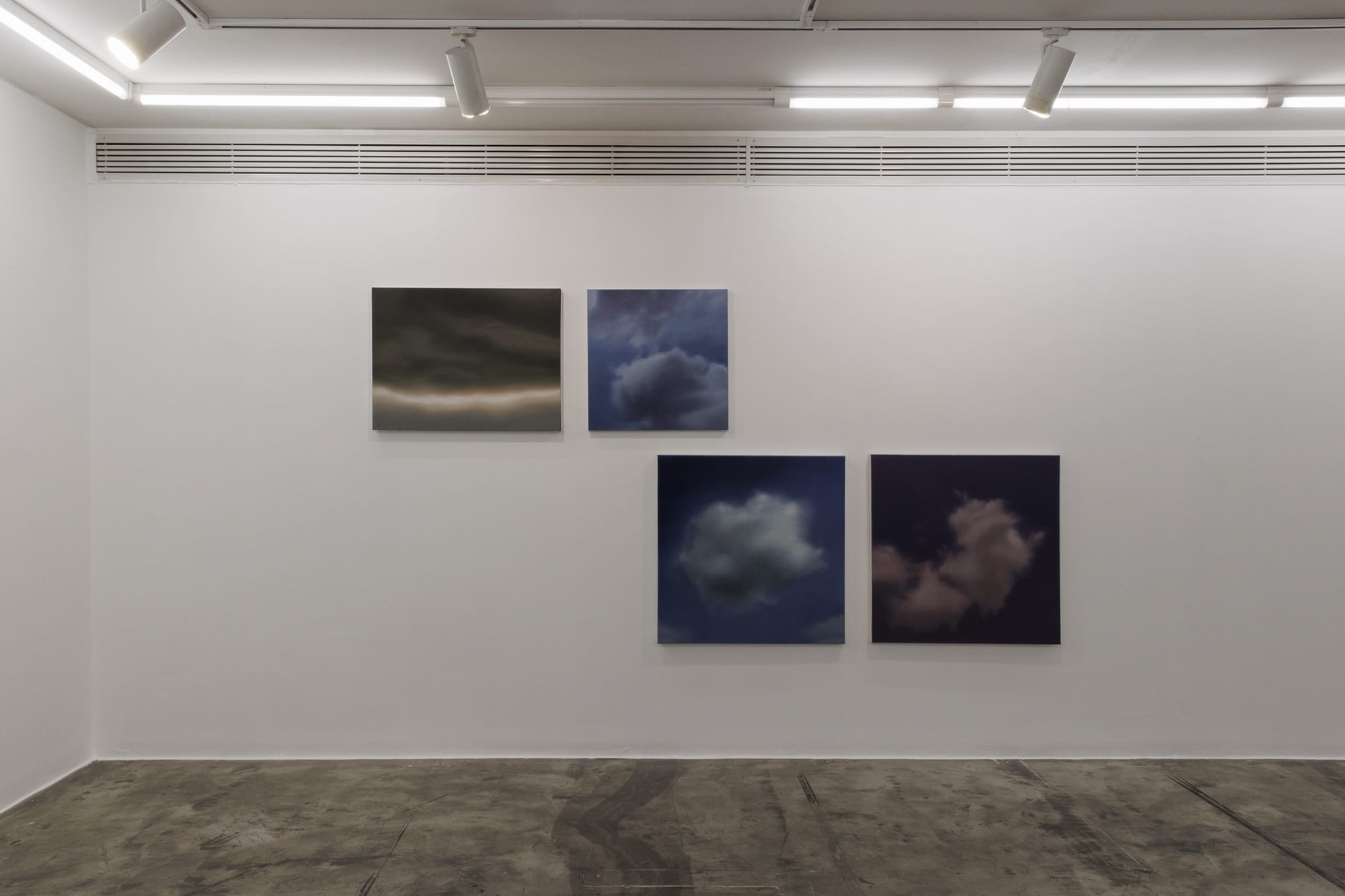 Installation View of Clouds Solo Exhibition of Works by Elahe Farzi.
