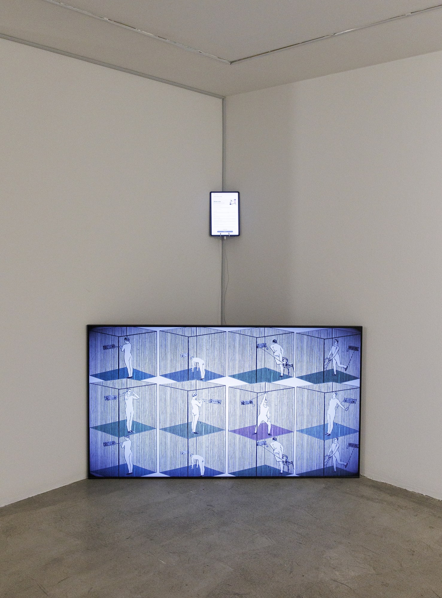 Installation View of Flow, at Dastan's Basement, 2024 Group Exhibition of Works by Sasan Abri, Mohammadreza Arab Khazaeli, Nasser Bakhshi, Sadra Baniasadi, Amir-Nasr Kamgooyan, Alishia Morassaei, Mina Mohammadi, Mina Mohseni, Hanie Sadri, Shayan Sajadian, and Sofia Yeganeh.