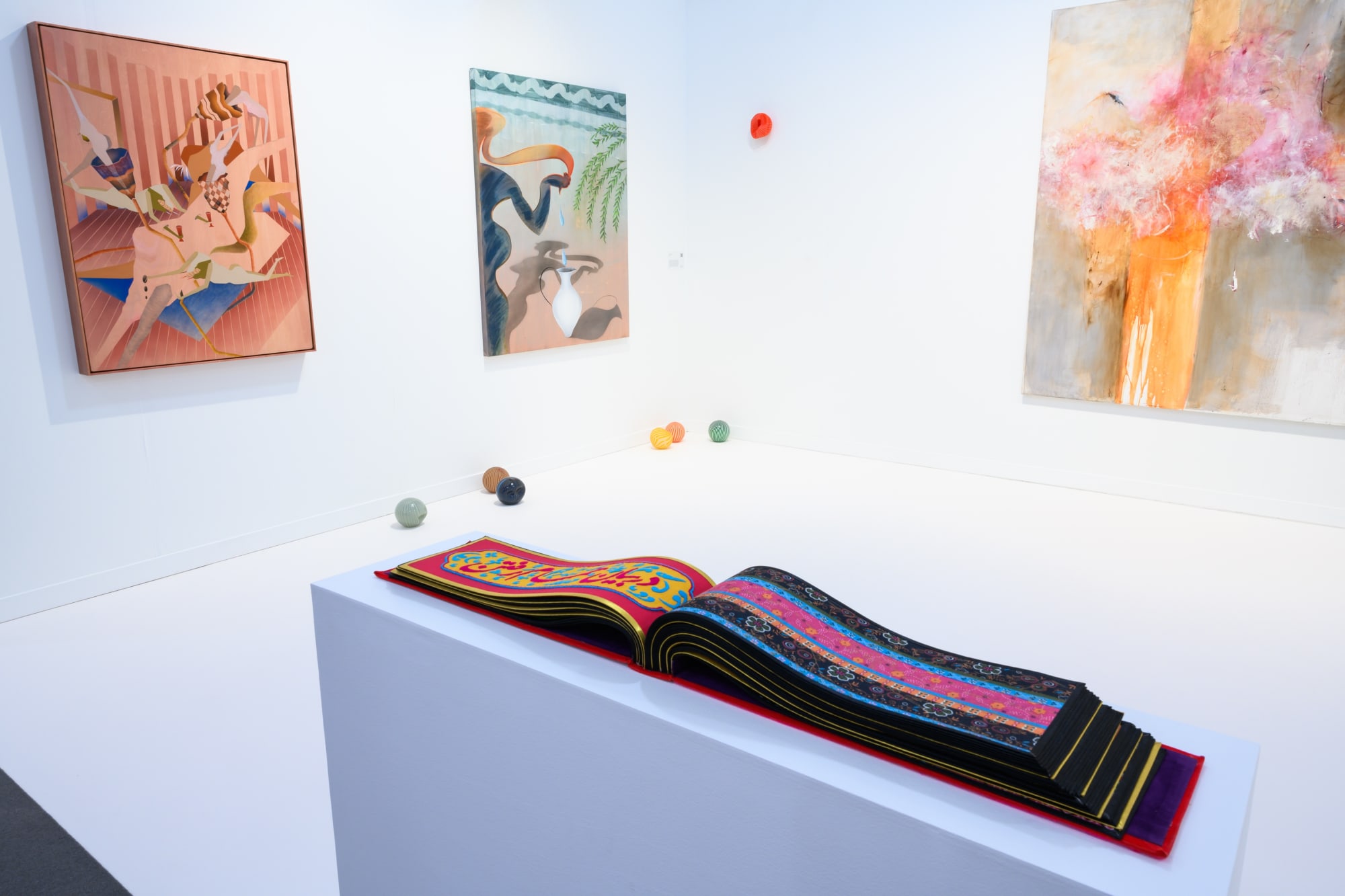 Installation View of Dastan's Booth at Frieze LA.