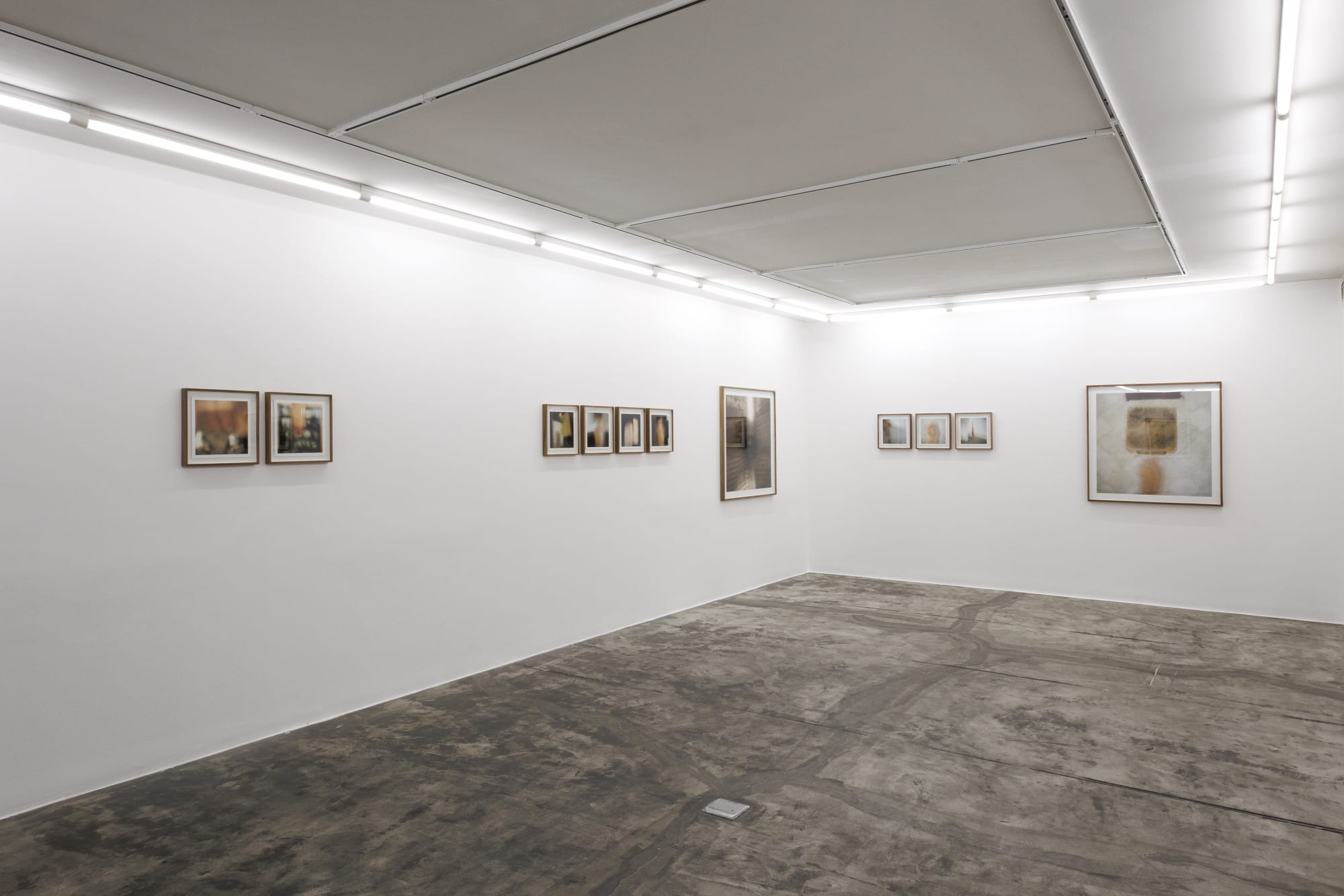 Installation view of The Syntax of Effeacement a solo exhibition of works by Mehran Mohajer.