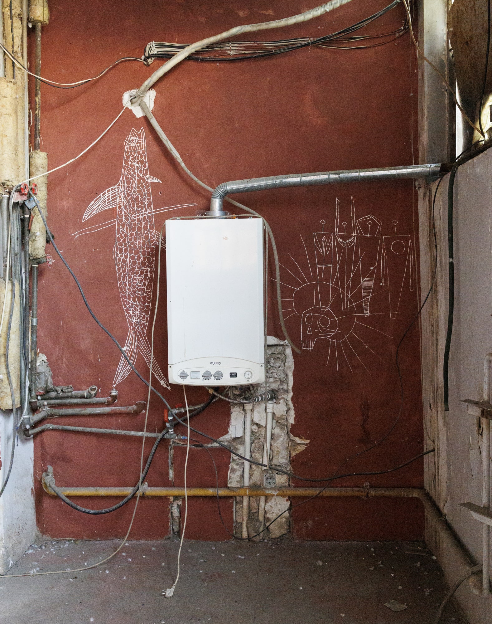 Installation View of Mirza Hamid's Shelter solo exhibition of works by Mirza Hamid.