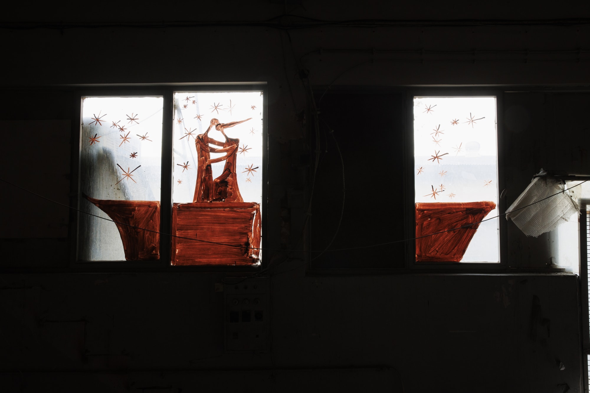 Installation View of Mirza Hamid's Shelter solo exhibition of works by Mirza Hamid.