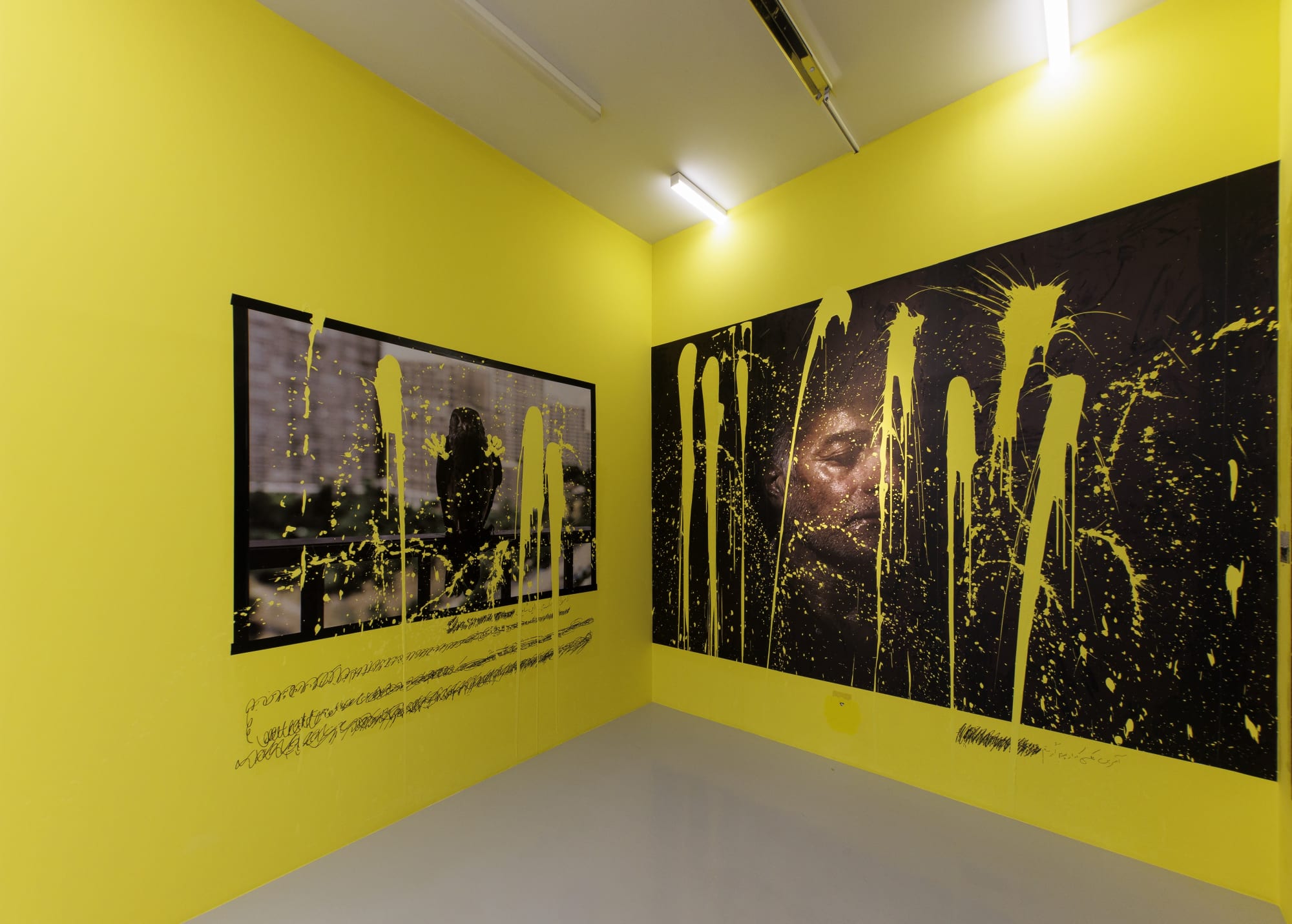 Installation view of "And They Laughed at Me'" a solo exhibition of works by Newsha Tavakolian.