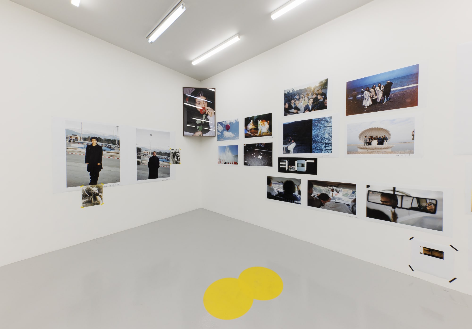 Installation view of "And They Laughed at Me'" a solo exhibition of works by Newsha Tavakolian.