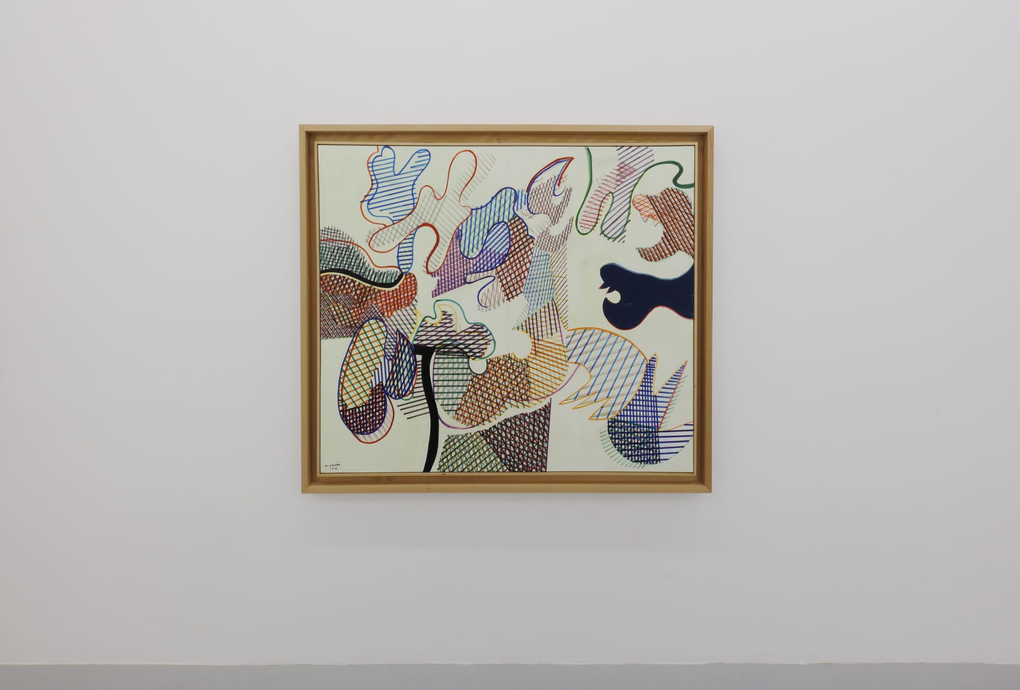 Installation view of Mohsen Vaziri Moghaddam > 100 a solo show of works by Mohsen Vaziri Moghadam.