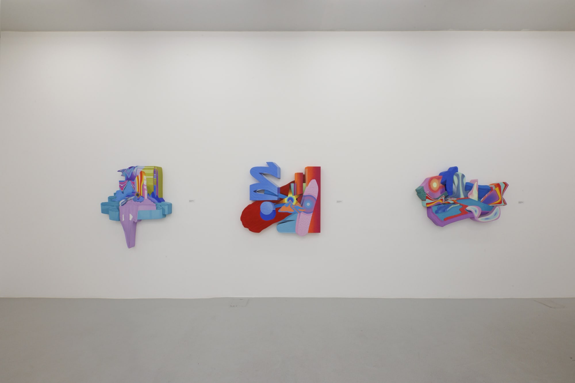 Installation view of Transcendent Dimension a solo exhibition of works by Yousha Bashir.