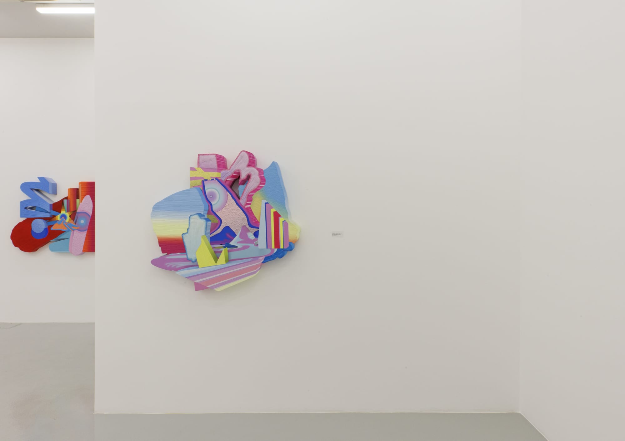 Installation view of Transcendent Dimension a solo exhibition of works by Yousha Bashir.