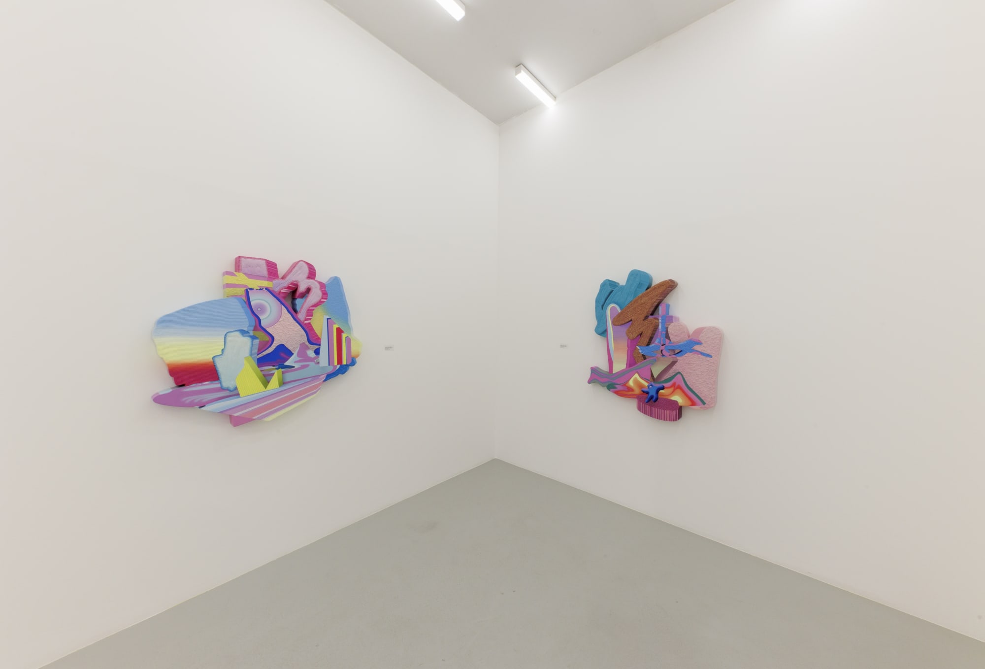 Installation view of Transcendent Dimension a solo exhibition of works by Yousha Bashir.