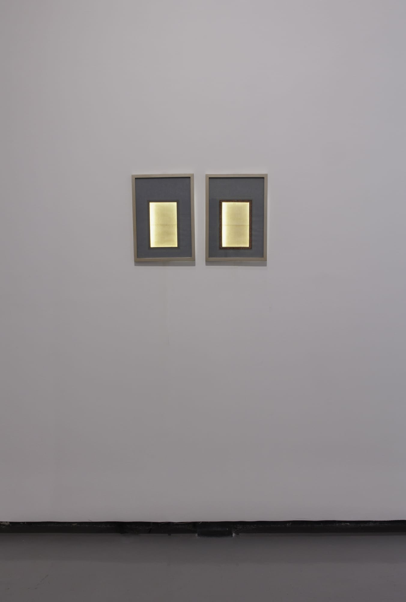 Installation view of "Trace" a group show of works by Reza Lavassani , Vahid Hakim , Ghazaleh Hedayat , Razieh Sedighian , and Nasser Javaherpour.