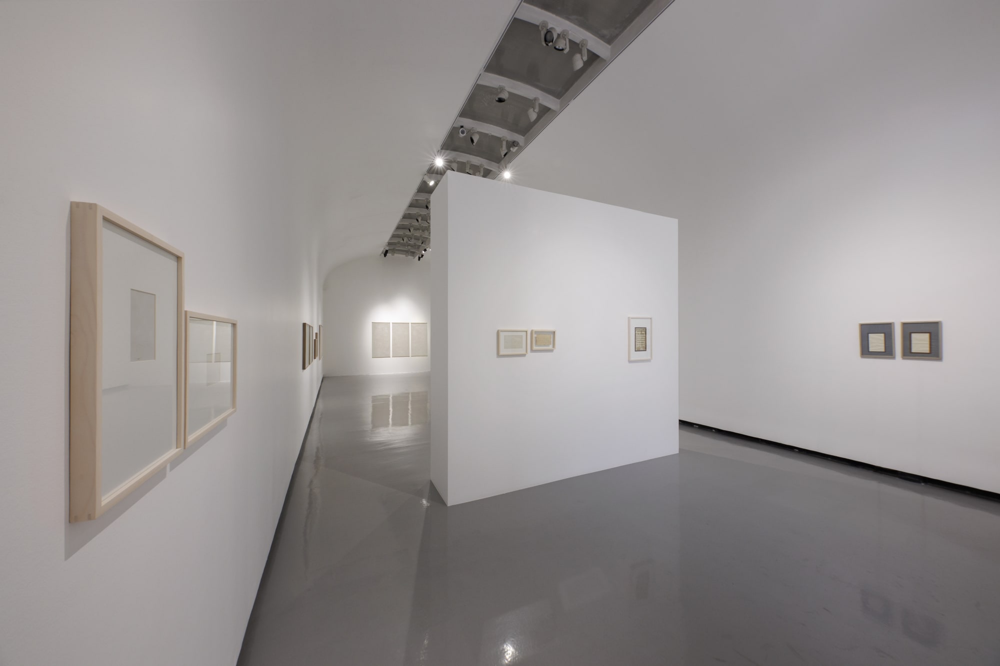 Installation view of "Trace" a group show of works by Reza Lavassani , Vahid Hakim , Ghazaleh Hedayat , Razieh Sedighian , and Nasser Javaherpour.