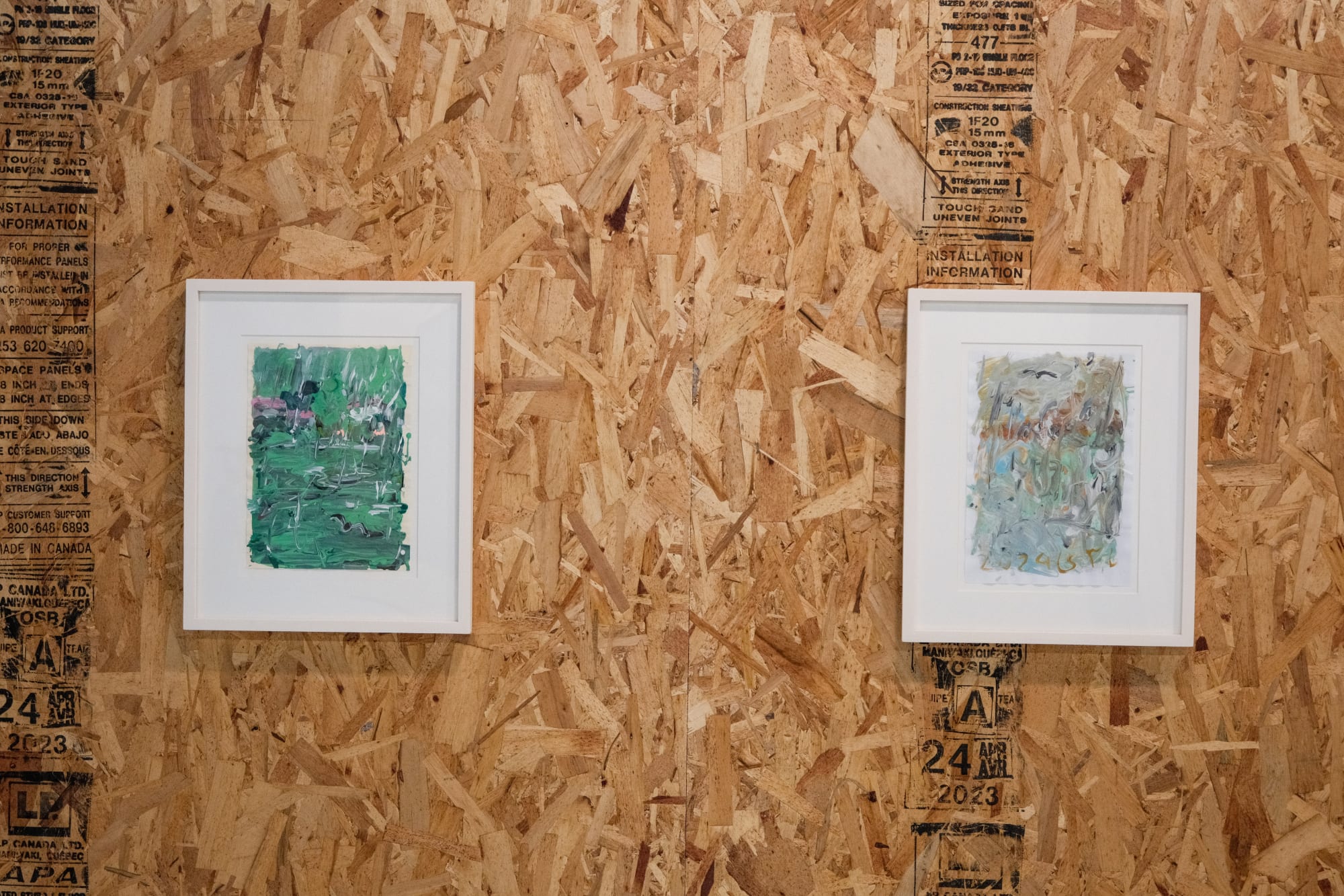 Installation view of Blue Bird a solo show of works by Ghasemi Brothers.