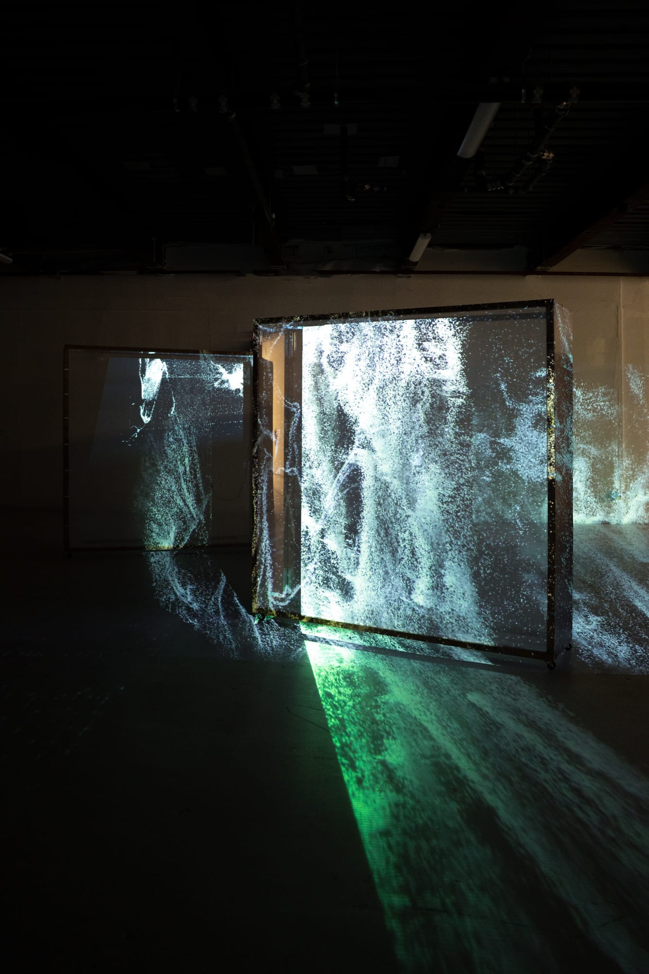 Installation view of Liminal a solo presentation of works by Ali Phi.