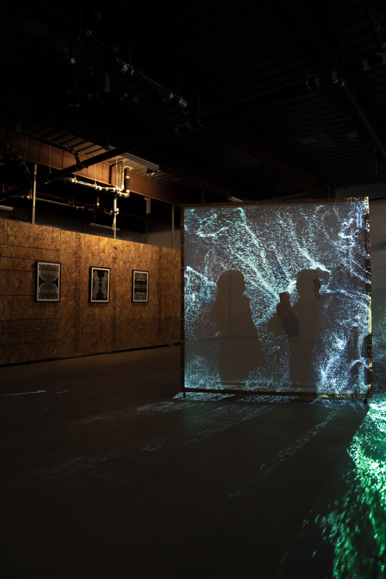 Installation view of Liminal a solo presentation of works by Ali Phi.