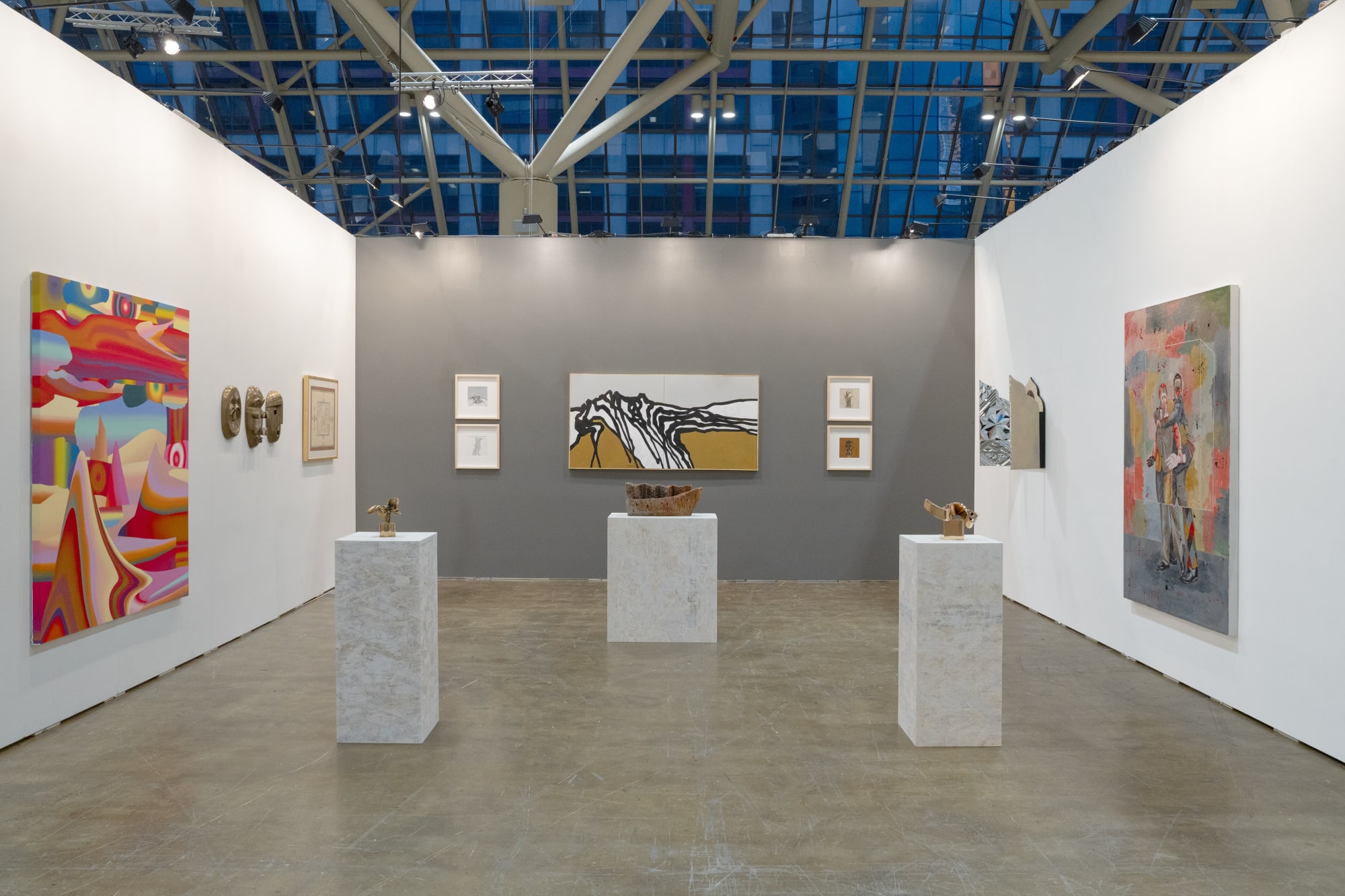 Installation View of Zaal's Booth At Art Toronto 2024.
