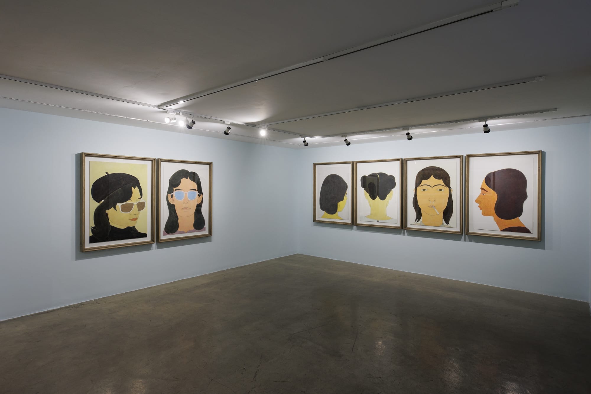 Installation view of Distinguished a solo exhibition of works by Mohsen Alverdili.
