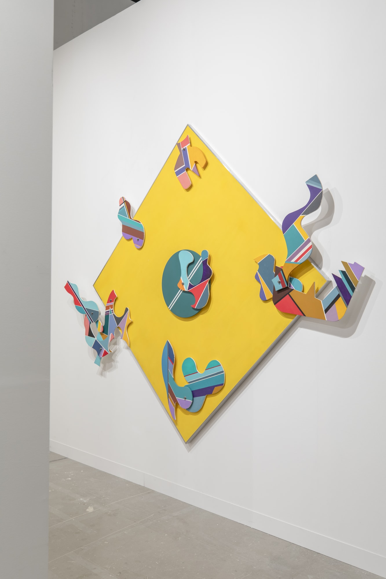 Installation view of Dastan's booth at Abu Dhabi Art 2024.