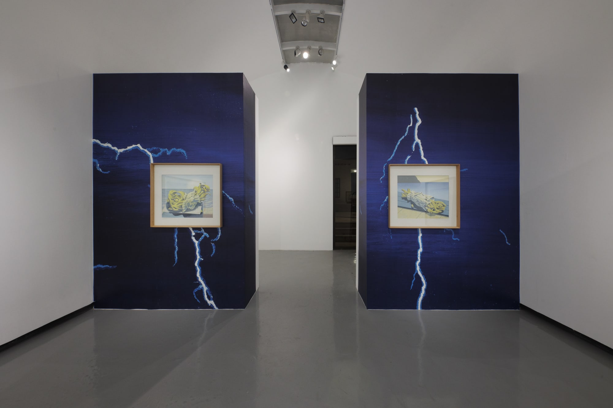 Installation view of Nashi Wind a solo exhibition of works by Meghdad Lorpour.