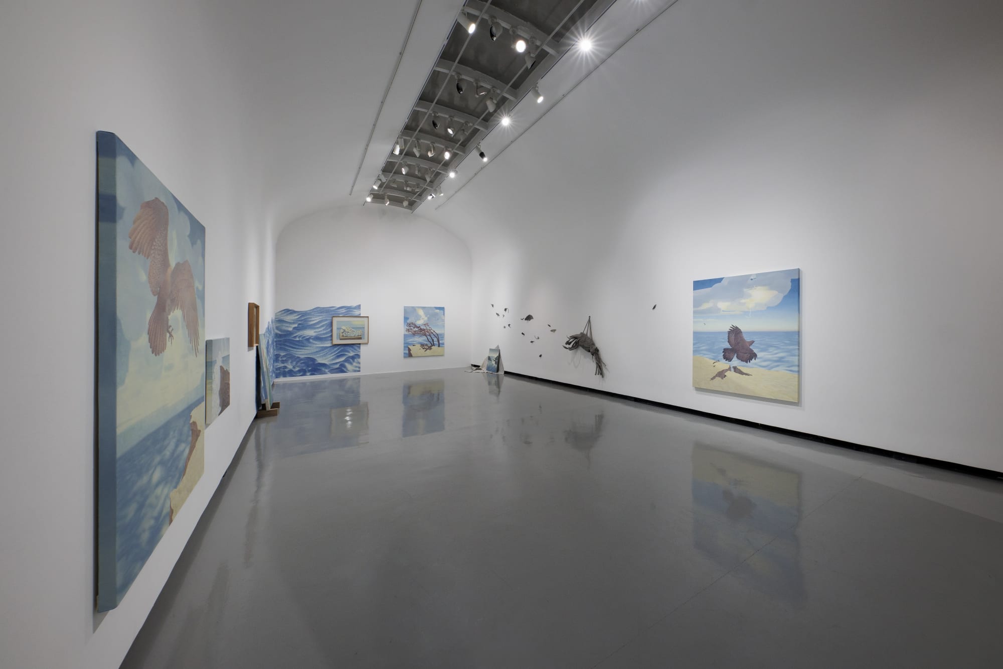 Installation view of Nashi Wind a solo exhibition of works by Meghdad Lorpour.