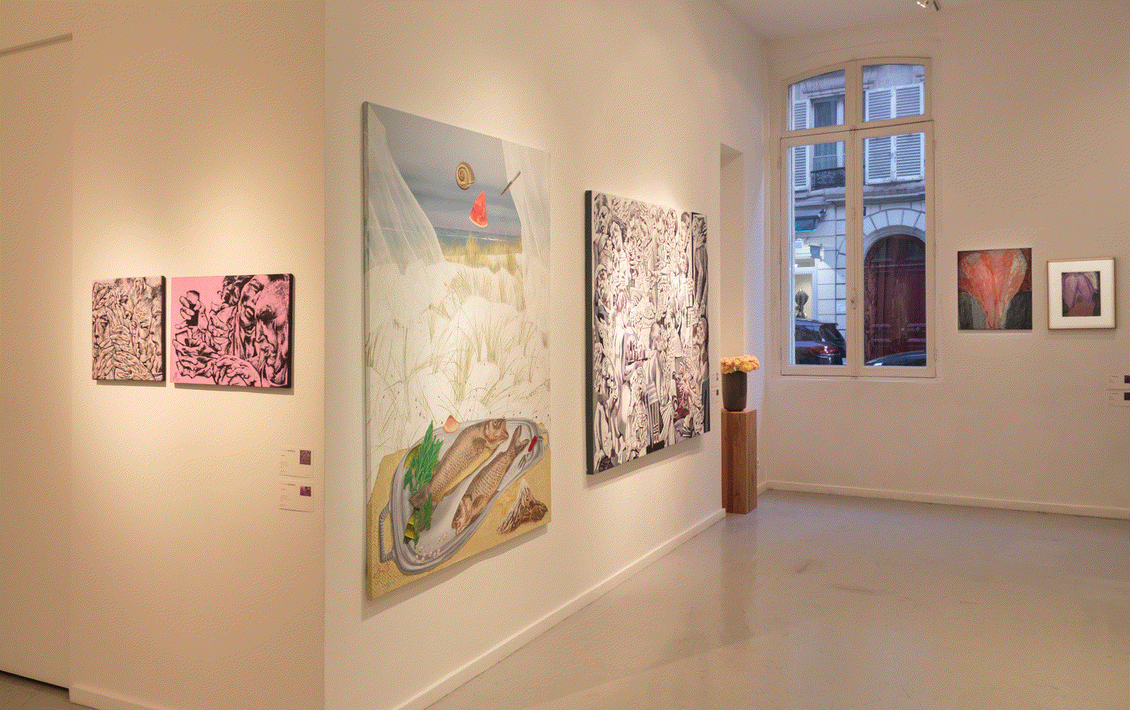 Installation View of Zaal Art Gallery x Simine Paris a group presentation of works.
