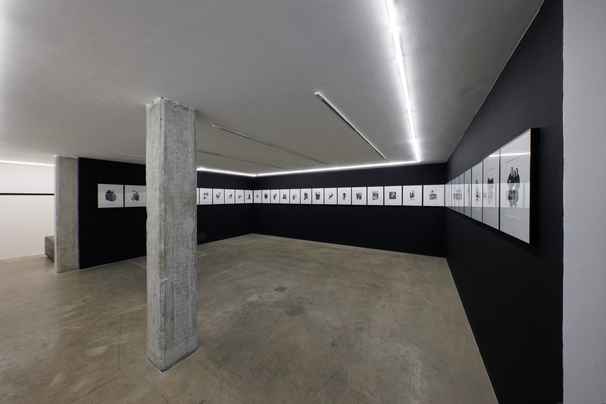 Installation view of Arabesques and That Flower Bunch a solo presentation of works by Keyvan Mahjoor.