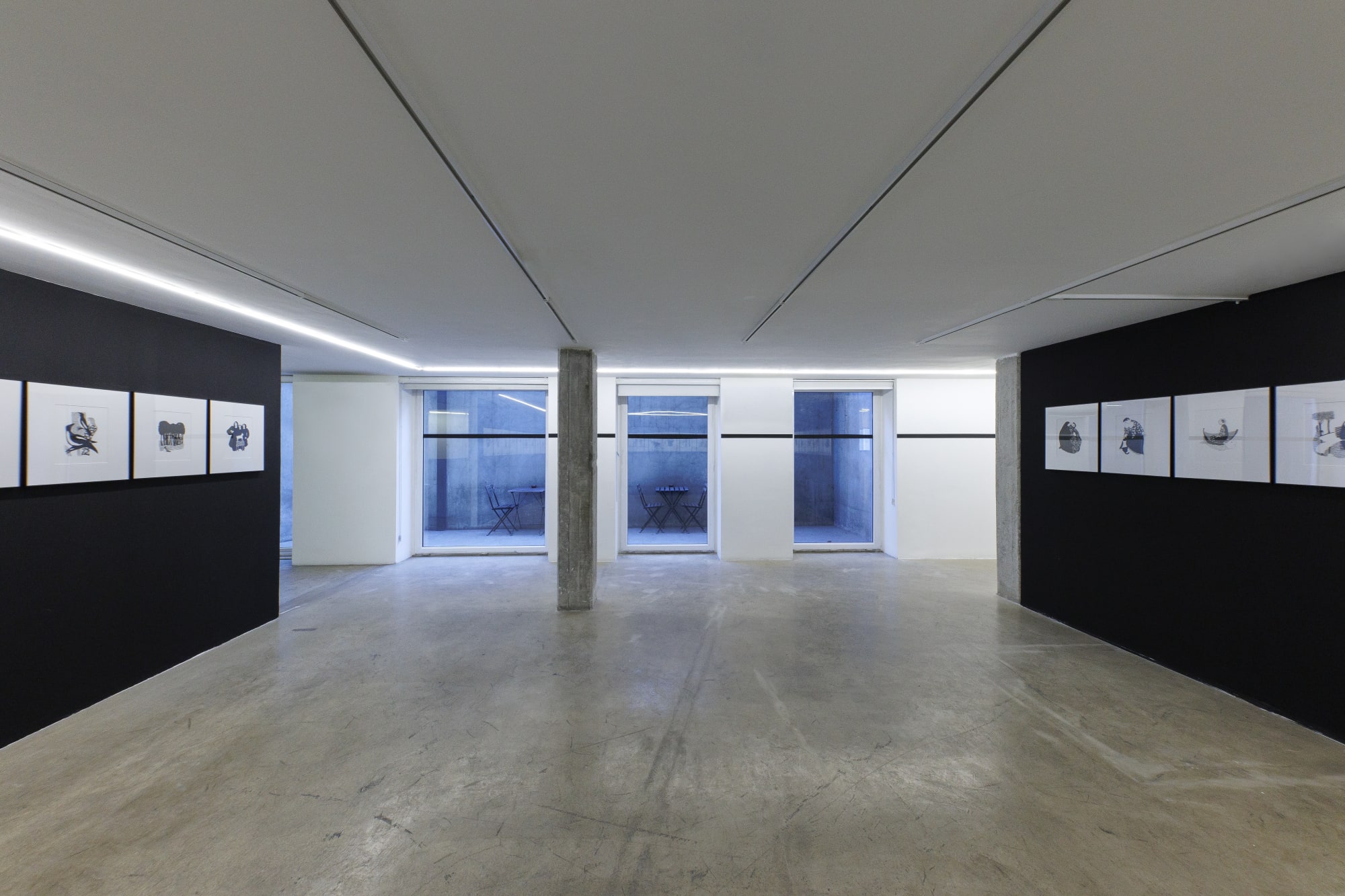 Installation view of Arabesques and That Flower Bunch a solo presentation of works by Keyvan Mahjoor.