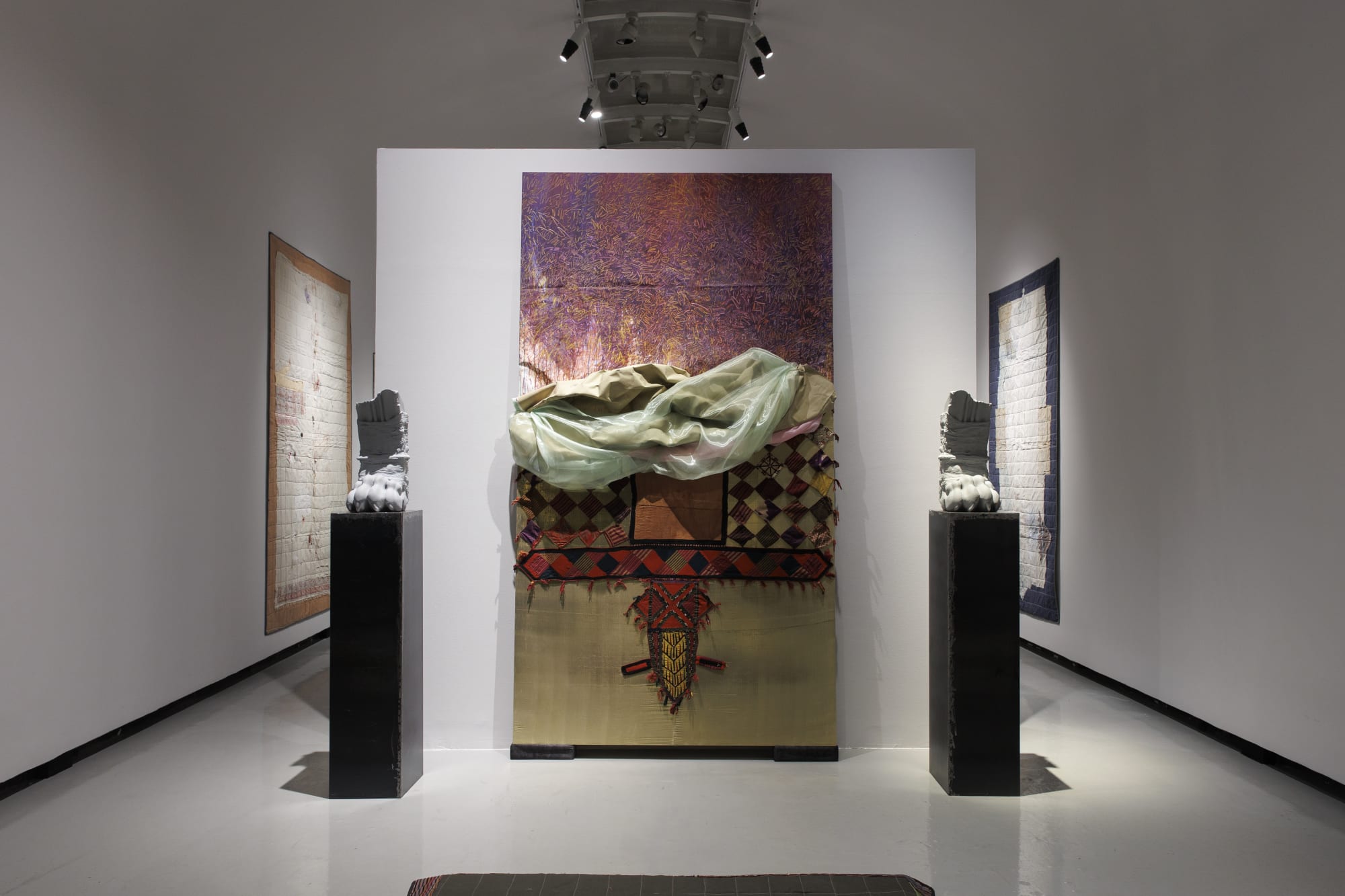 Installation view of | Four-Seasons | Shah Abbas and His Page Boy a solo exhibition of works by Fereydoun Ave.