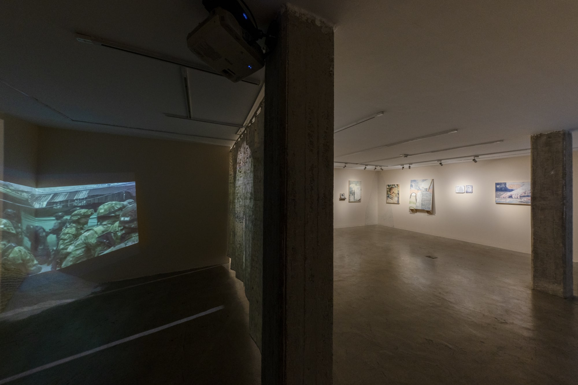 Installation view of Sugar and the Sweetness of Evil a solo exhibition of works by Sina Ghadaksaz.