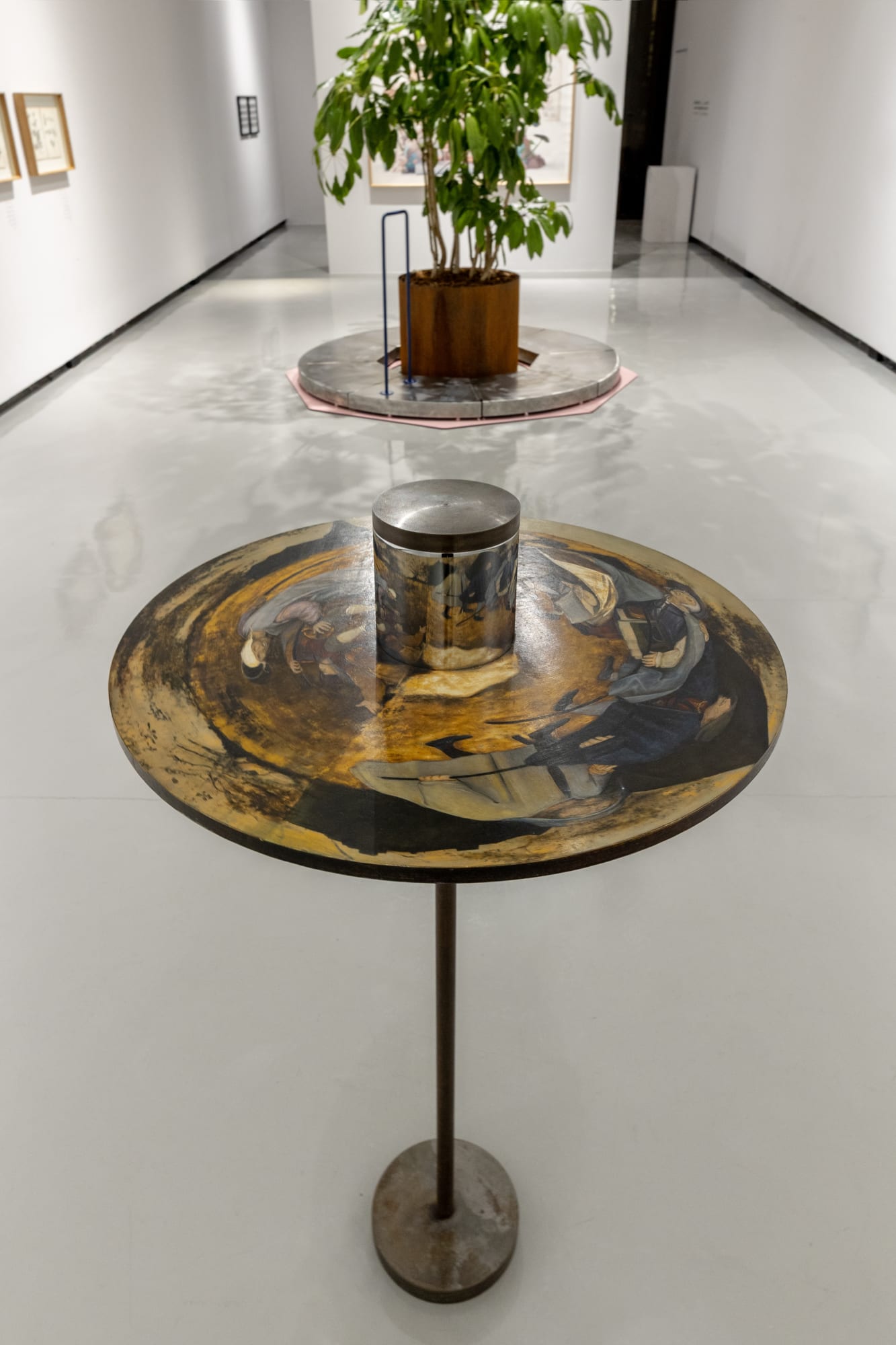 Installation view of Golden Sphere a group presentation of works +2 [Deh-Vanak].