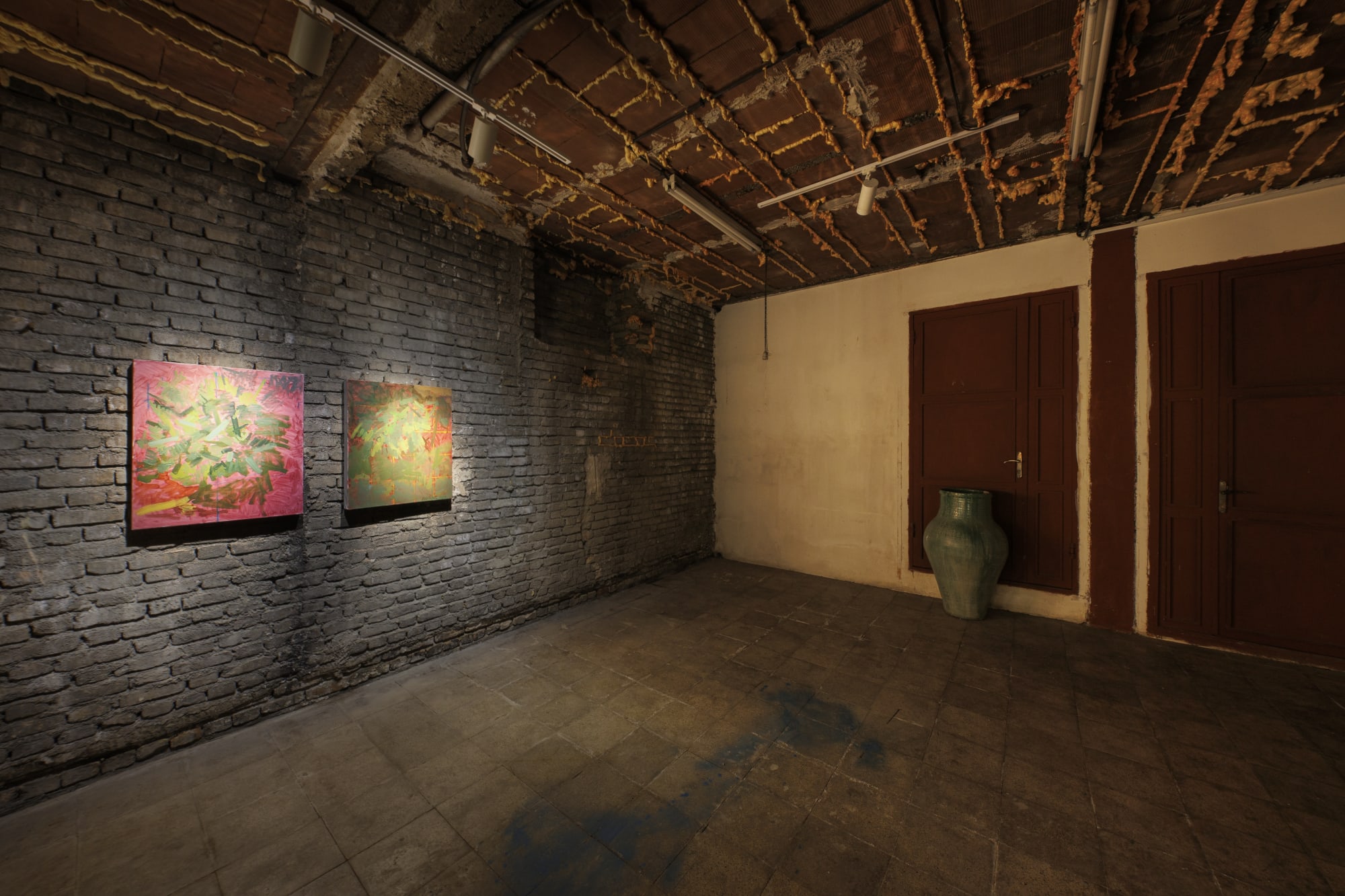 Installation view of The Ajoon Tree in New Habitat a solo exhibition of works by Amirhosein Akhavan.