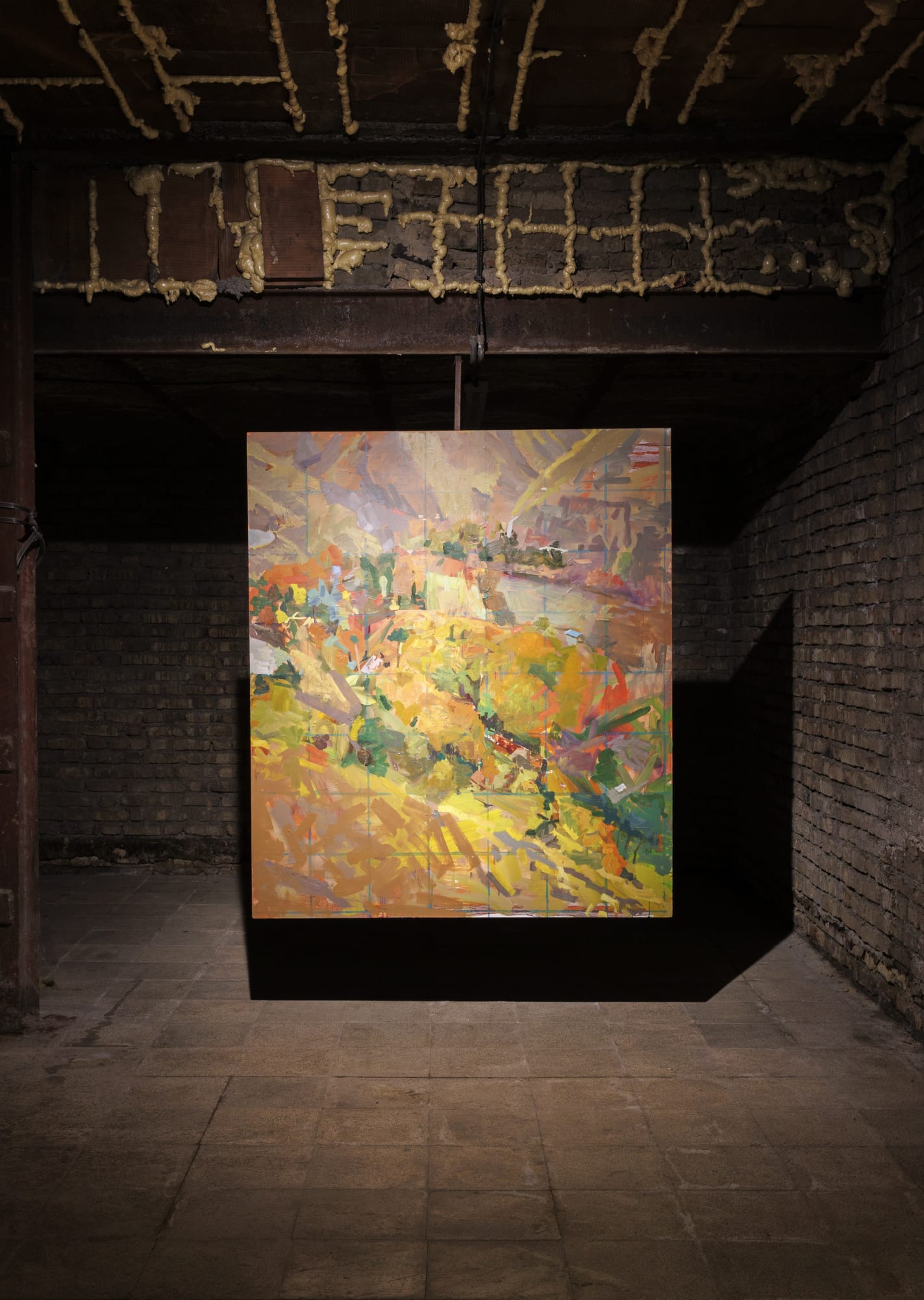 Installation view of The Ajoon Tree in New Habitat a solo exhibition of works by Amirhosein Akhavan.