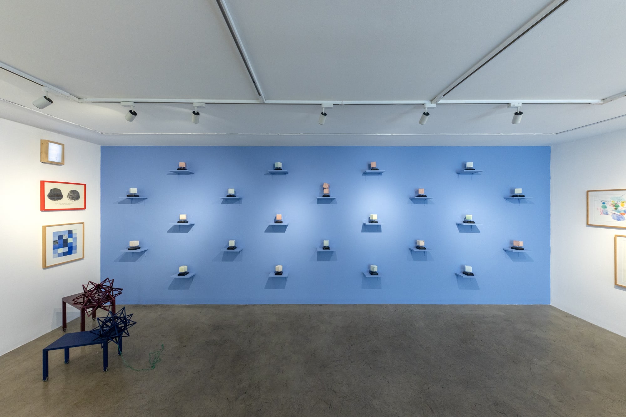 Installation view of And You and Me Again a solo exhibition of works by Leila Pazooki.