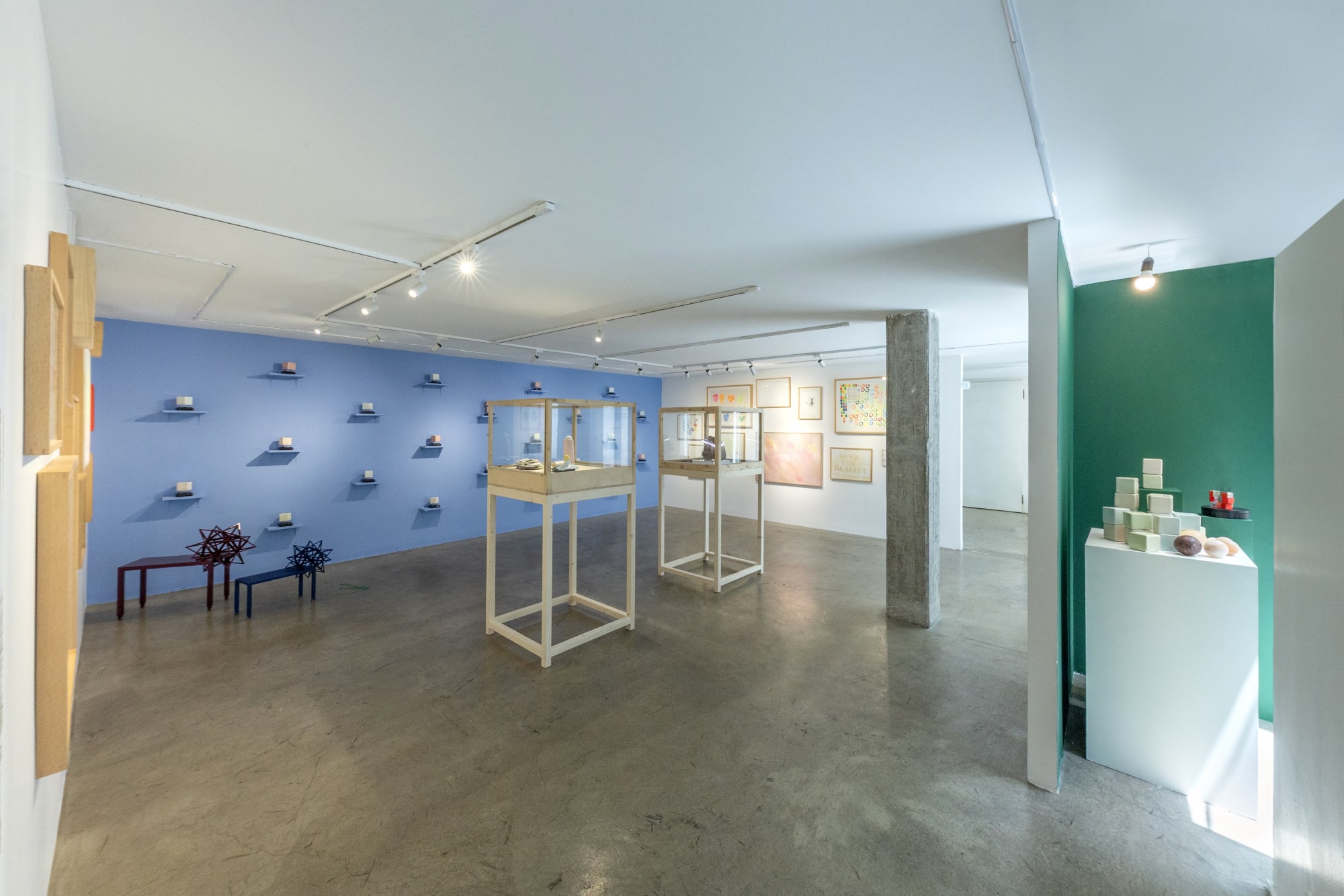 Installation view of And You and Me Again a solo exhibition of works by Leila Pazooki.