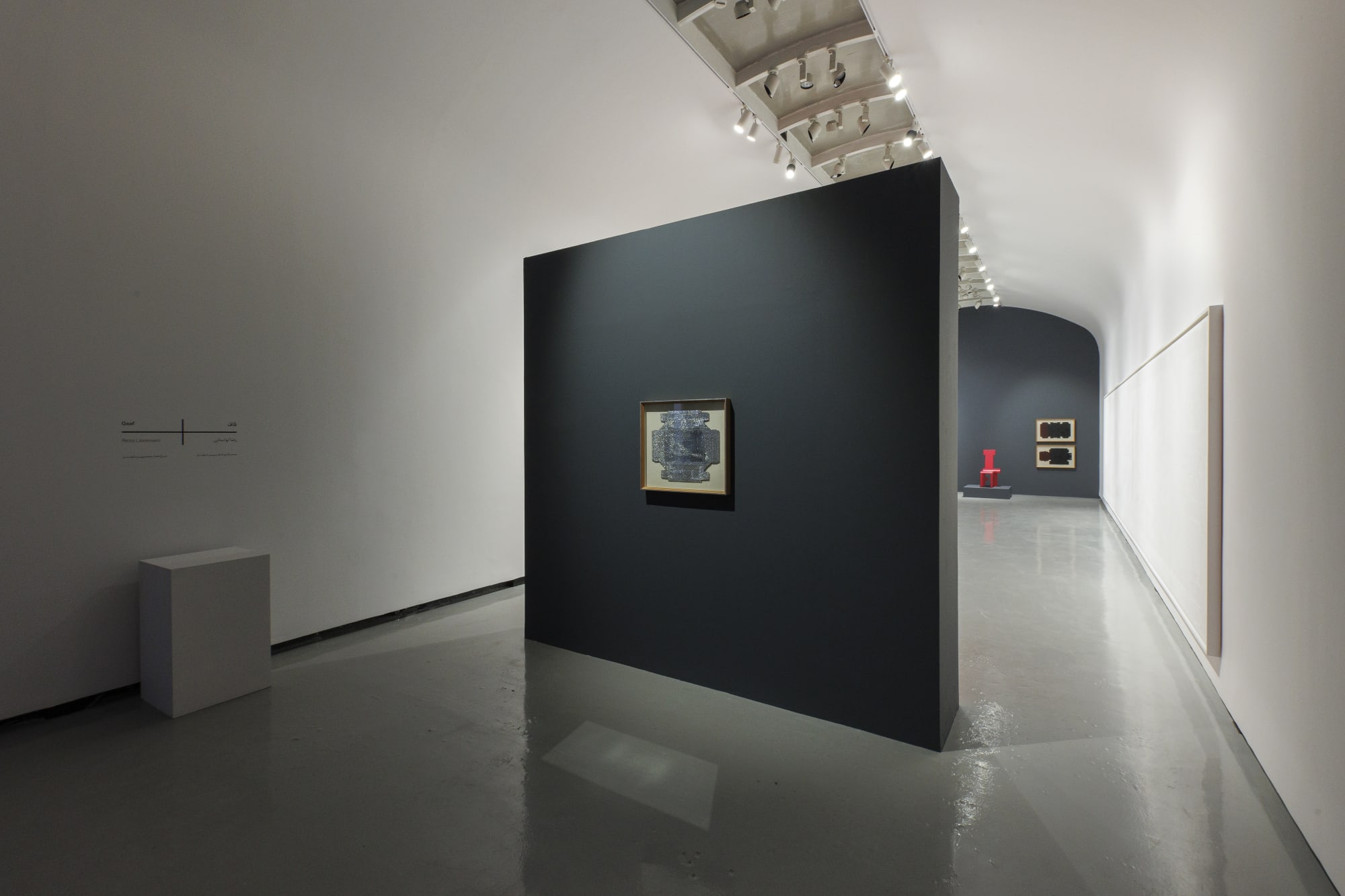 Installation View of Qaaf a solo presentation of works by Reza Lavassani.