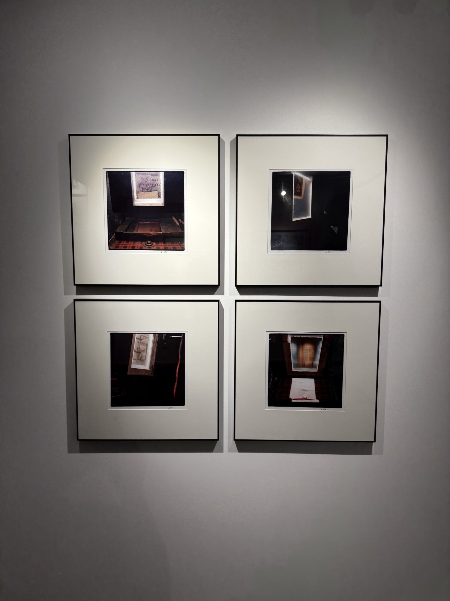 Installation View of a group photography exhibition of works Curated by Alborz Kazemi at E1 Art Gallery.