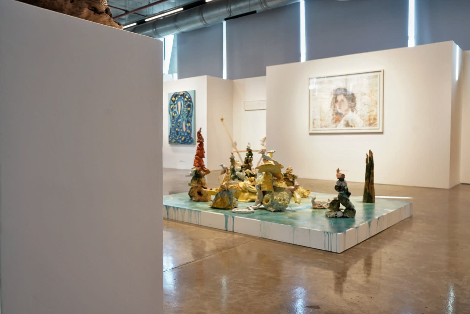 Installation View of EXPECTANT a group presentation of works selected by Bita Fayyazi.