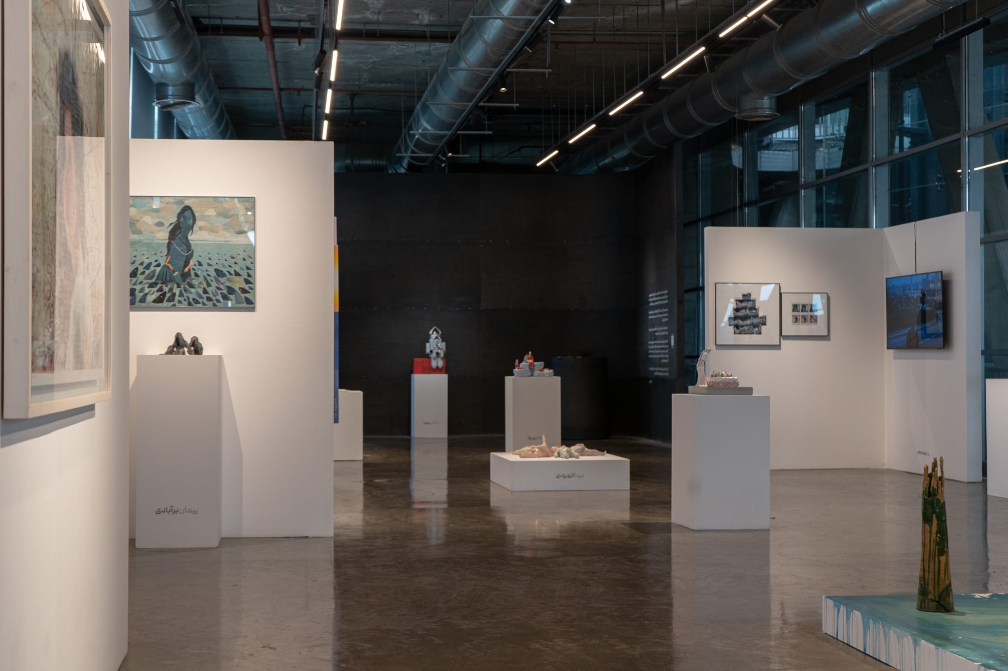 Installation View of EXPECTANT a group presentation of works selected by Bita Fayyazi.