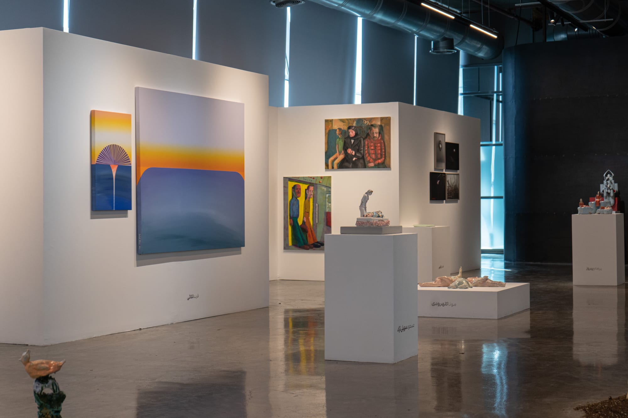 Installation View of EXPECTANT a group presentation of works selected by Bita Fayyazi.