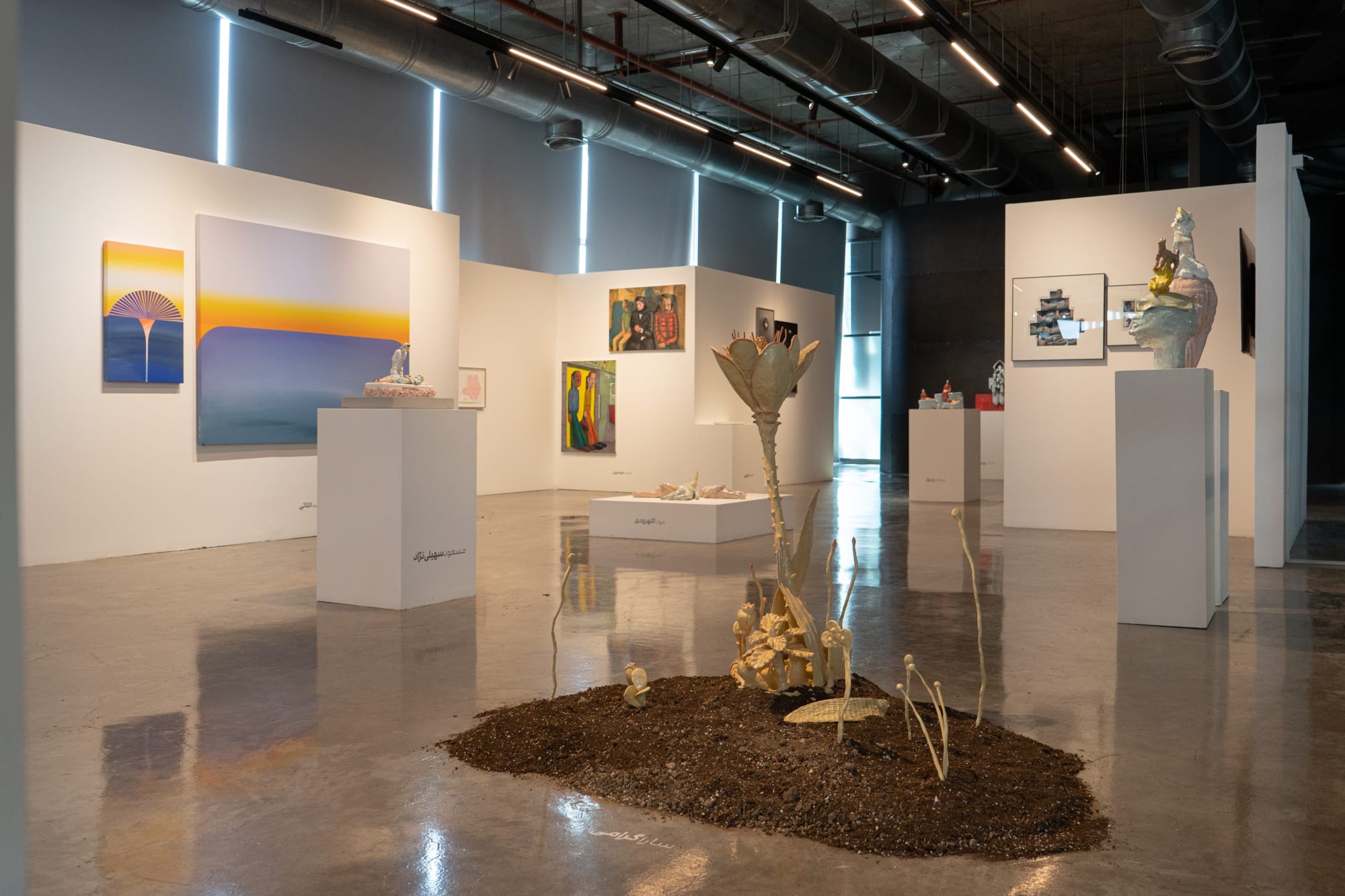 Installation View of EXPECTANT a group presentation of works selected by Bita Fayyazi.