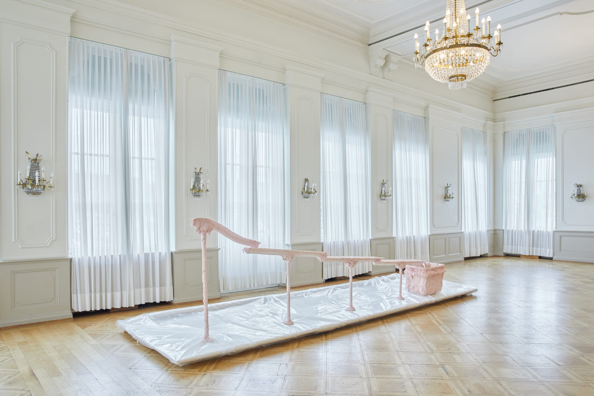 Installation View of Shahryar Neshat works in collaboration with Sylvia Kouvali at Art Basel 2025 in Basel.